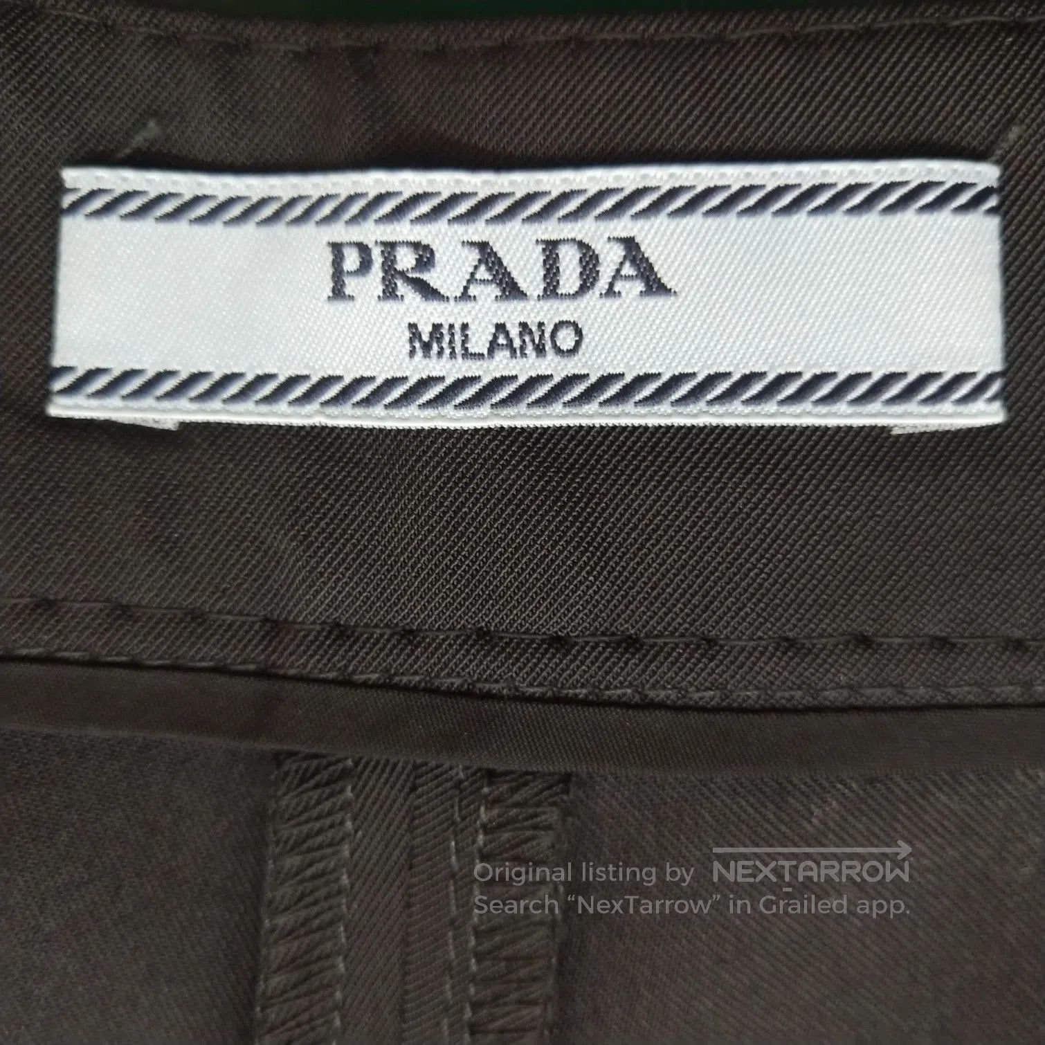 Prada Prada Solid Black Wide Leg Trousers Size 38 . Size 37" - 6 Thumbnail
