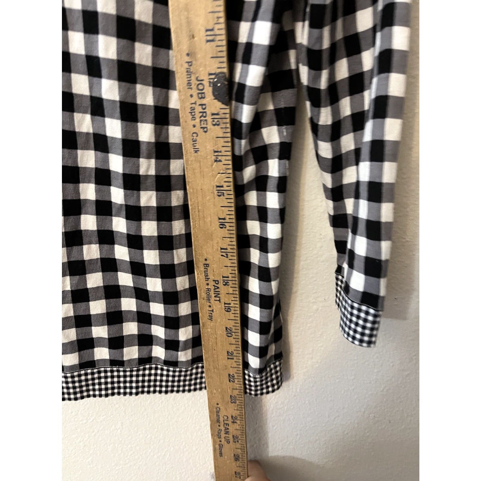 Talbots Talbots Cardigan Sweater Shirt Women PP Petite Black White Plaid Check Knit Cotton Rayon Button Up Winter Fall Spring Vintage No N/A Size XXS / US 00 / IT 34 - 4 Thumbnail