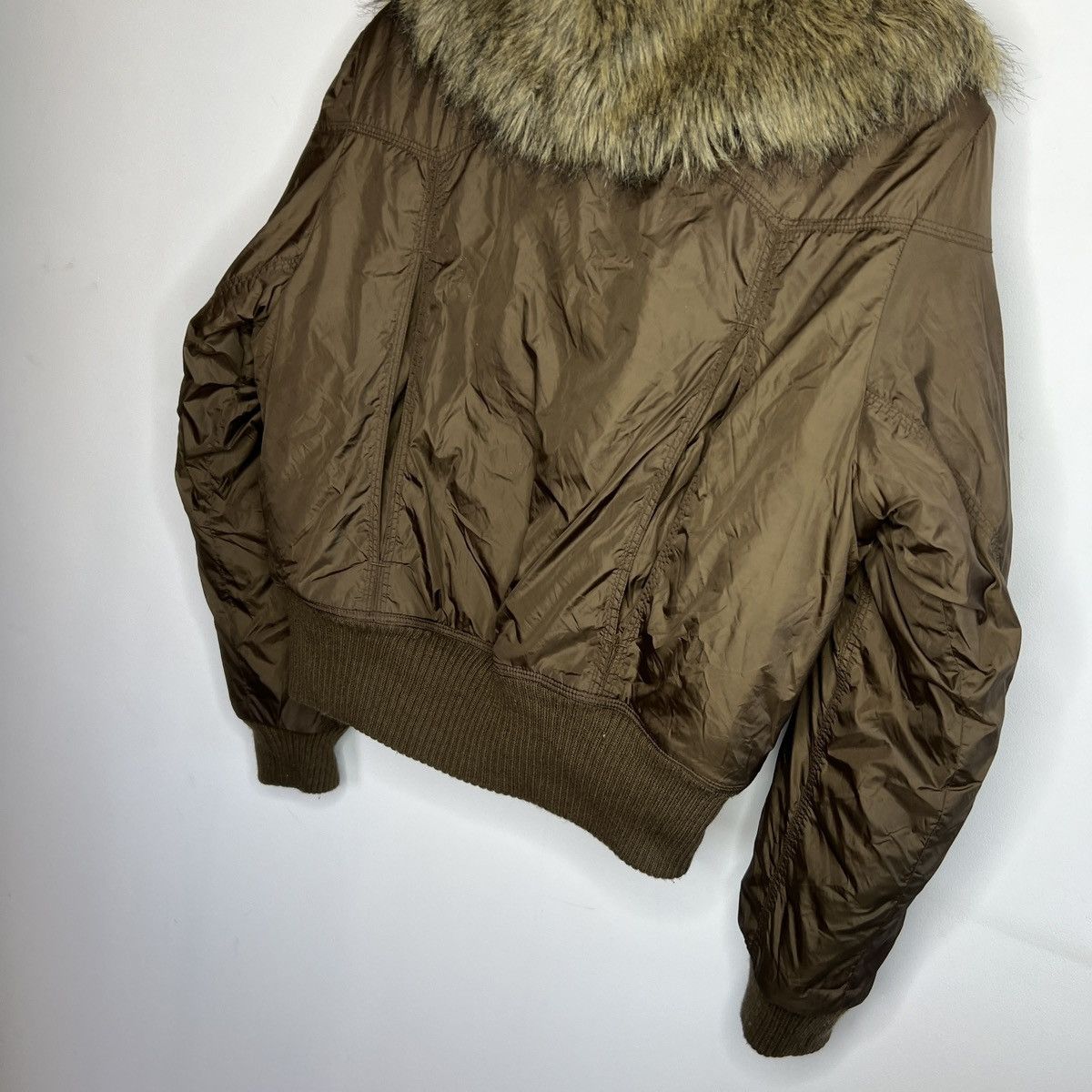 Hysteric Glamour × Japanese Brand × Le Grande Bleu (L.G.B.) Women's Boxy Cropped Avant Garde Faux Fur Jacket Size M / US 6-8 / IT 42-44 - 7 Thumbnail