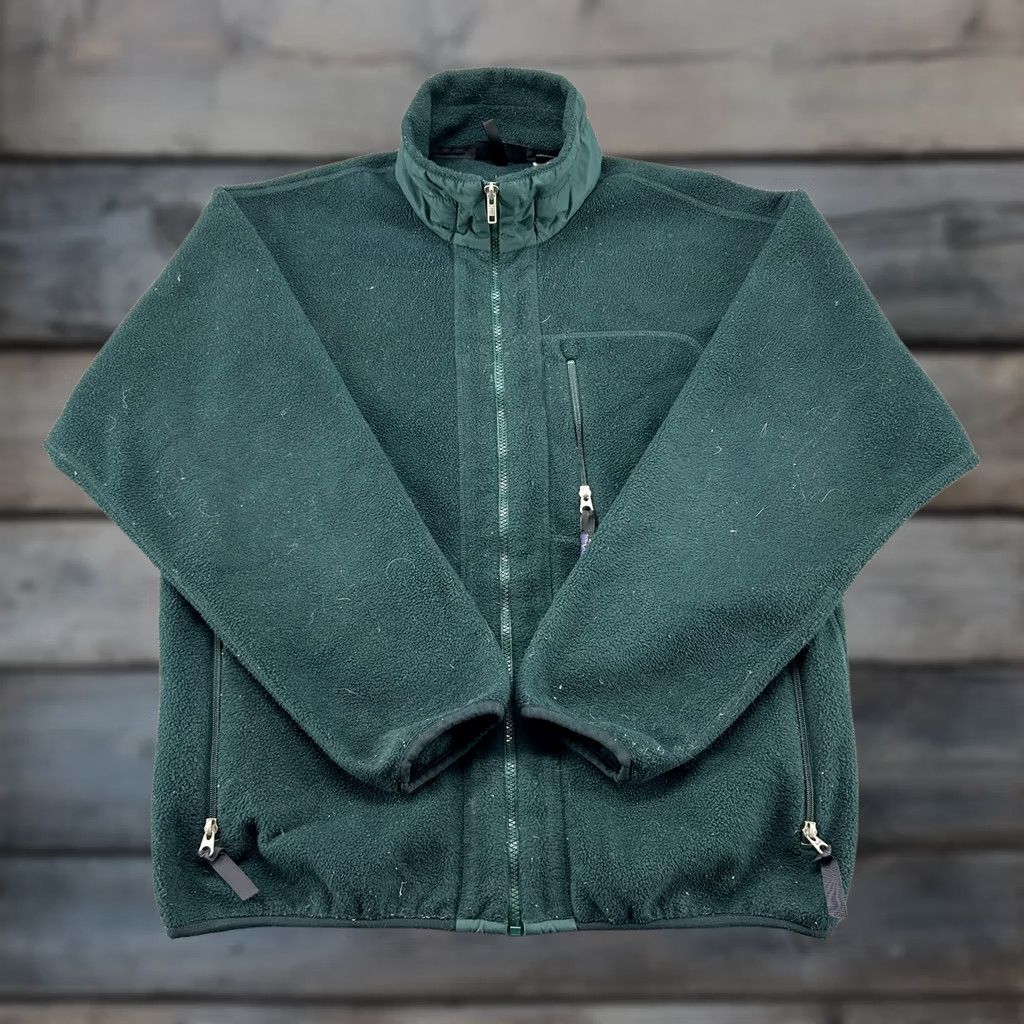 Patagonia VINTAGE Patagonia Jacket Mens M Green Sherpa Fleece Full Zip Polyester USA 90s Windbreaker Century? Size US M / EU 48-50 / 2 - 1 Thumbnail
