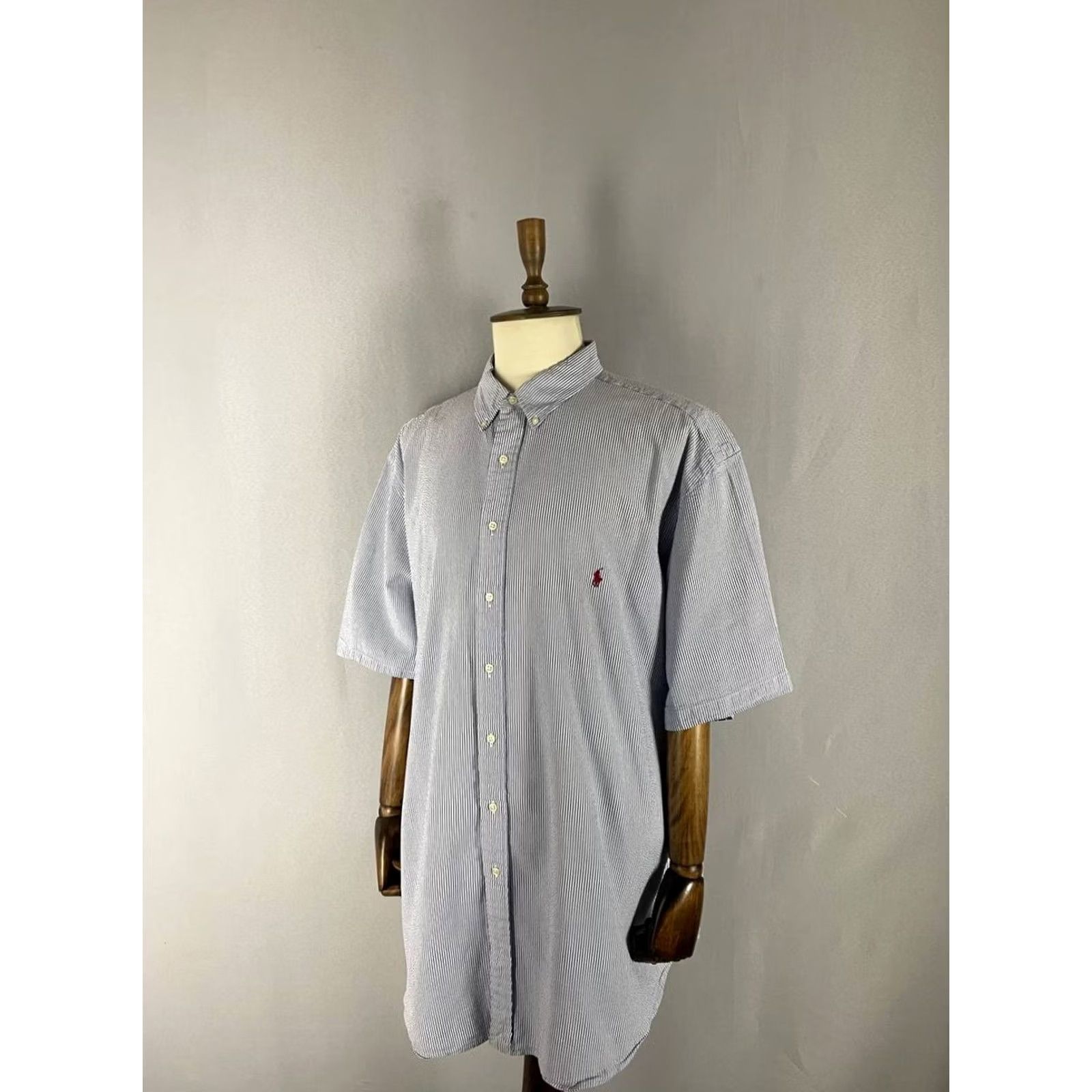 Ralph Lauren Ralph Lauren Shirt Mens 3XL Blue & White Button Down Size Striped Classic Fit Size US XXL / EU 58 / 5 - 2 Thumbnail