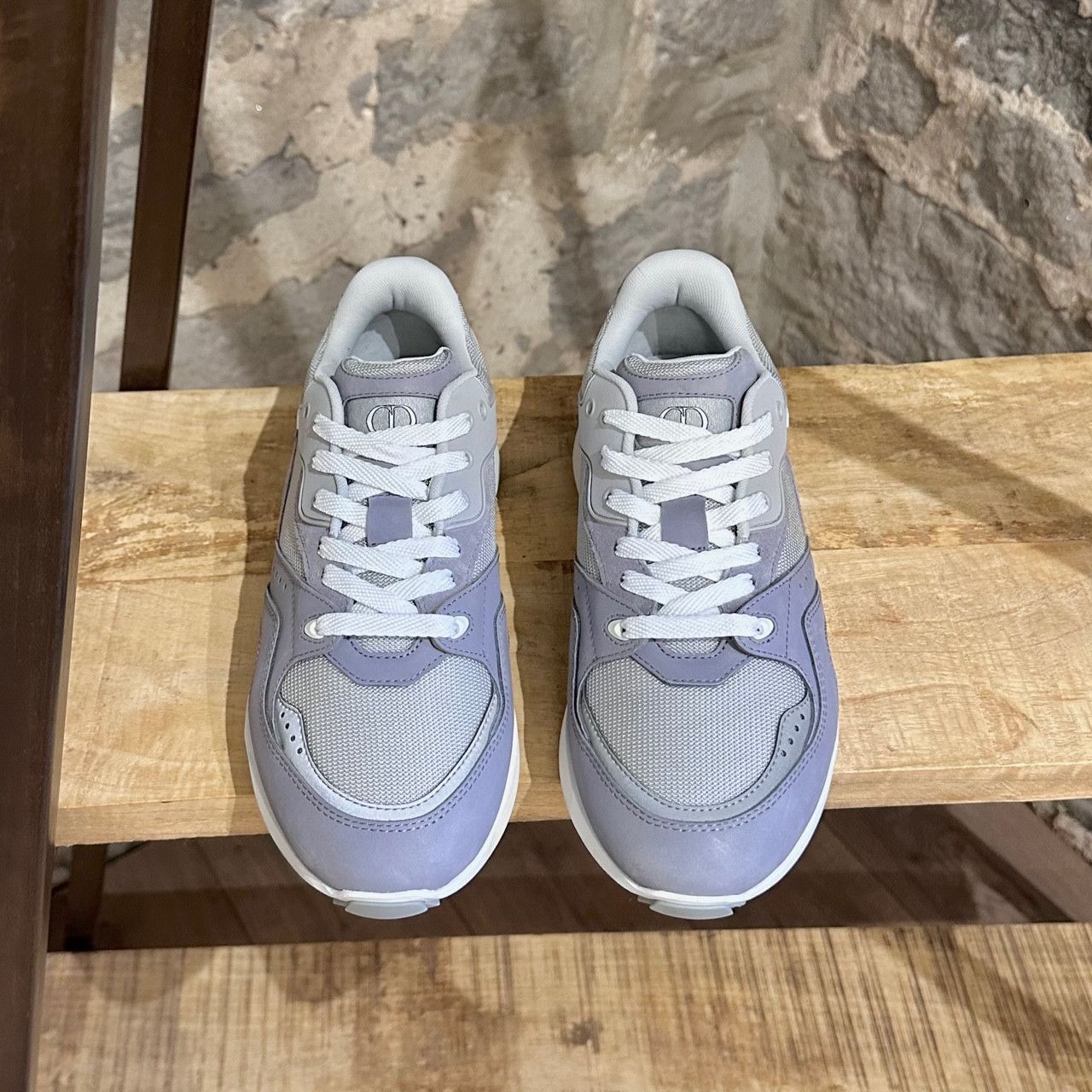 Dior Dior B29 Grey Mesh Suede Reflective Low-top Sneakers Size US 7.5 / EU 40-41 - 3 Thumbnail