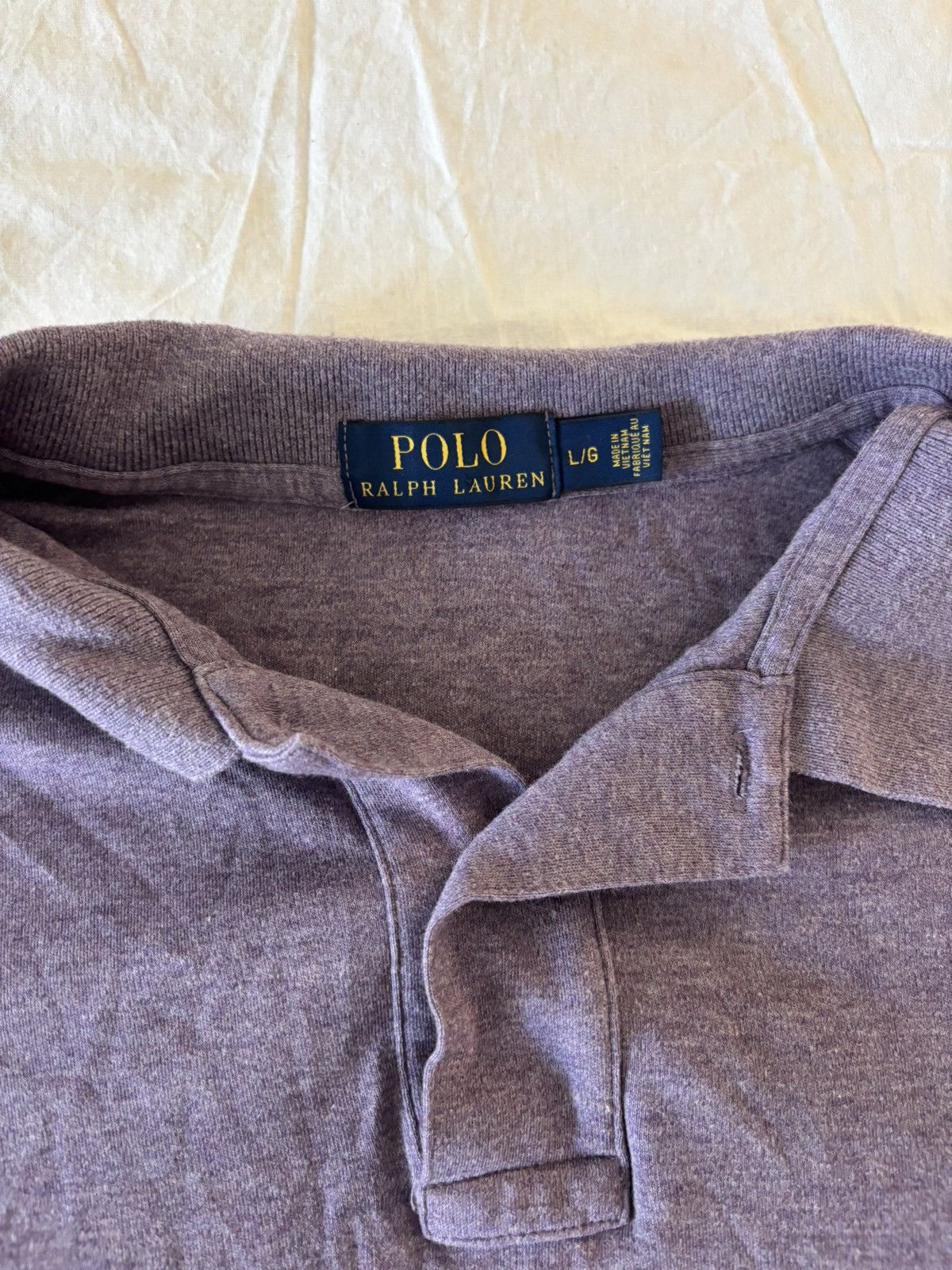 Polo Ralph Lauren Polo Ralph Lauren Heather Purple Custom Fit Polo Shirt Large Size US L / EU 52-54 / 3 - 2 Thumbnail