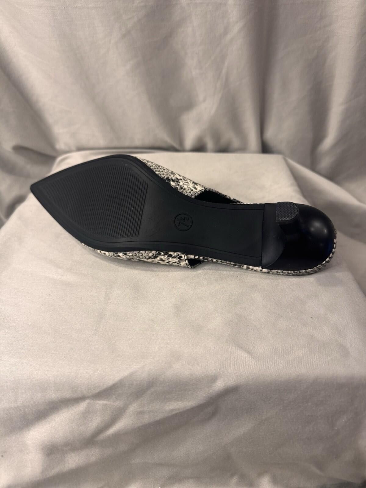 Other A New Day Samantha Slingback Heel Snake Print Sz 7.5 [A24] Size US 7.5 / IT 37.5 - 5 Thumbnail