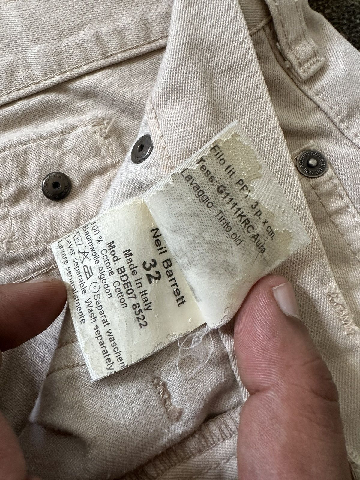Neil Barrett A/W 2004 - Neil Barret buckle back hybrid pants Size US 33 - 15 Thumbnail