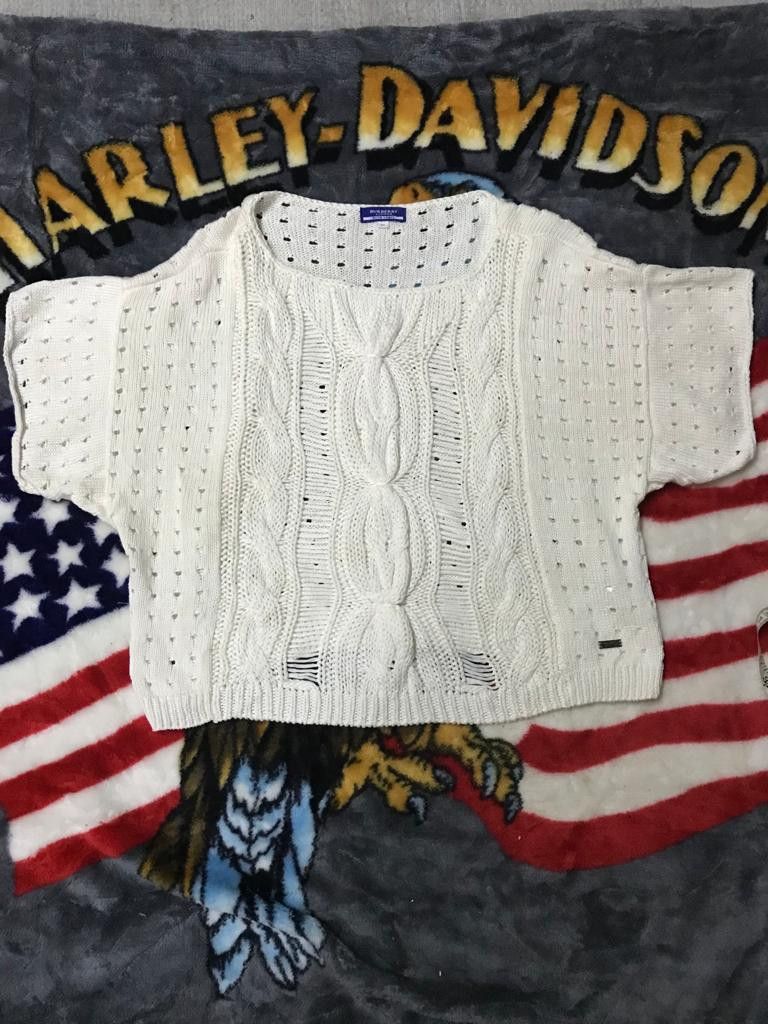 Burberry Blue Label Cabel Knit Top