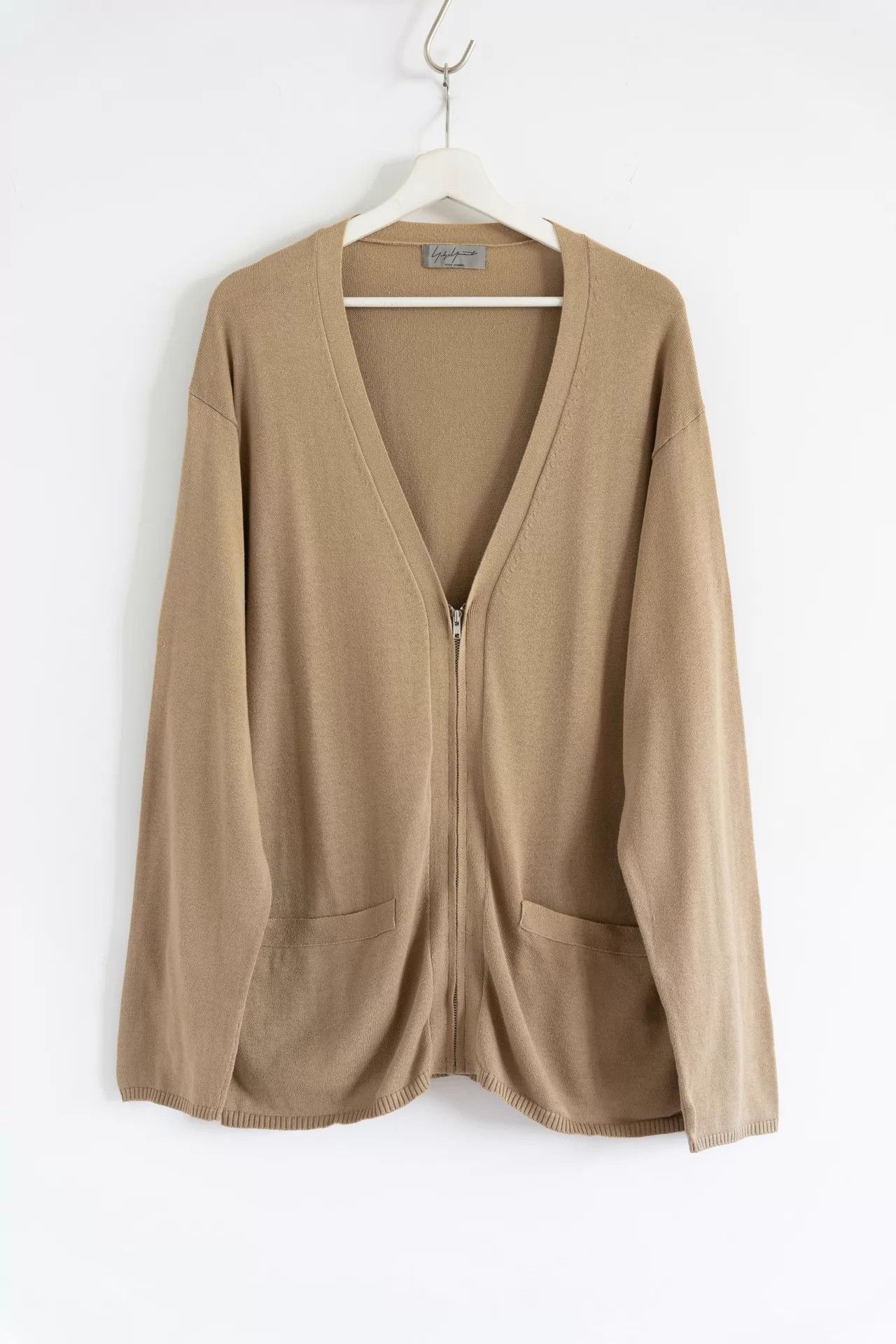 Yohji Yamamoto Yohji Yamamoto 05SS Mens Tan Zip Cotton Cardigan Size US L / EU 52-54 / 3 - 1 Thumbnail