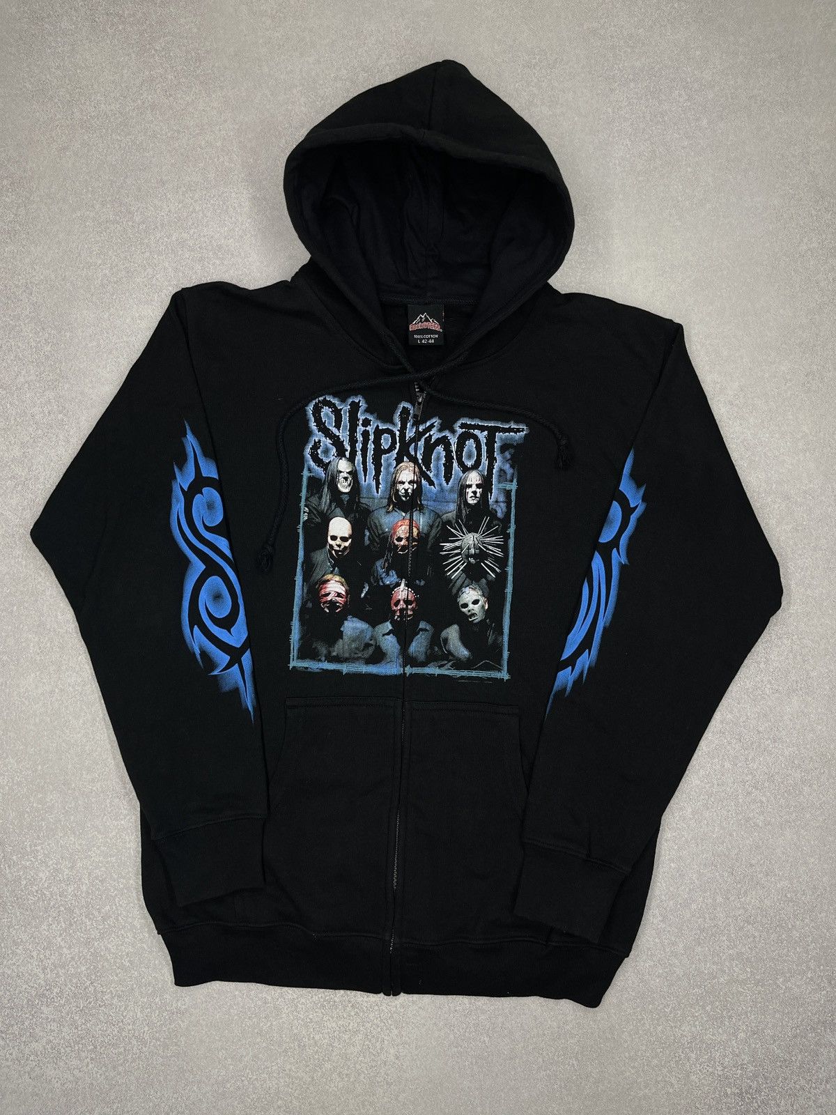 Slipknot Vintage Slipknot Zip Hoodie Black Big Logo Metal Rock Size US L / EU 52-54 / 3 - 7 Thumbnail