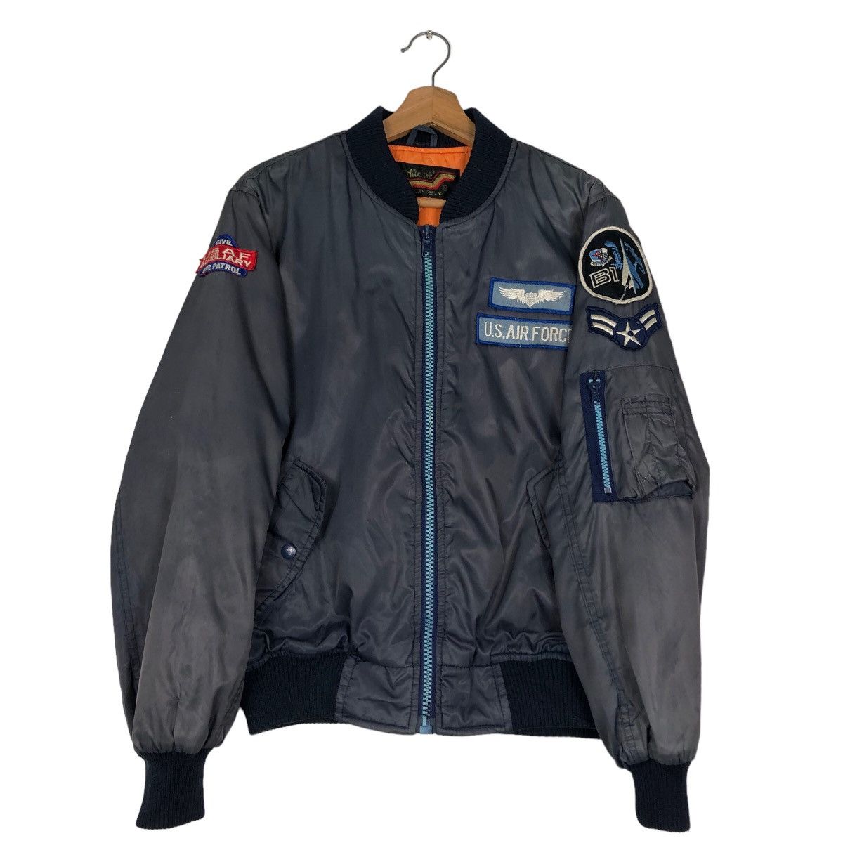 Japanese Brand 🔥Riot Riot Vintage Bomber Jacket Military Us Air Force Team Size US M / EU 48-50 / 2 - 8 Thumbnail