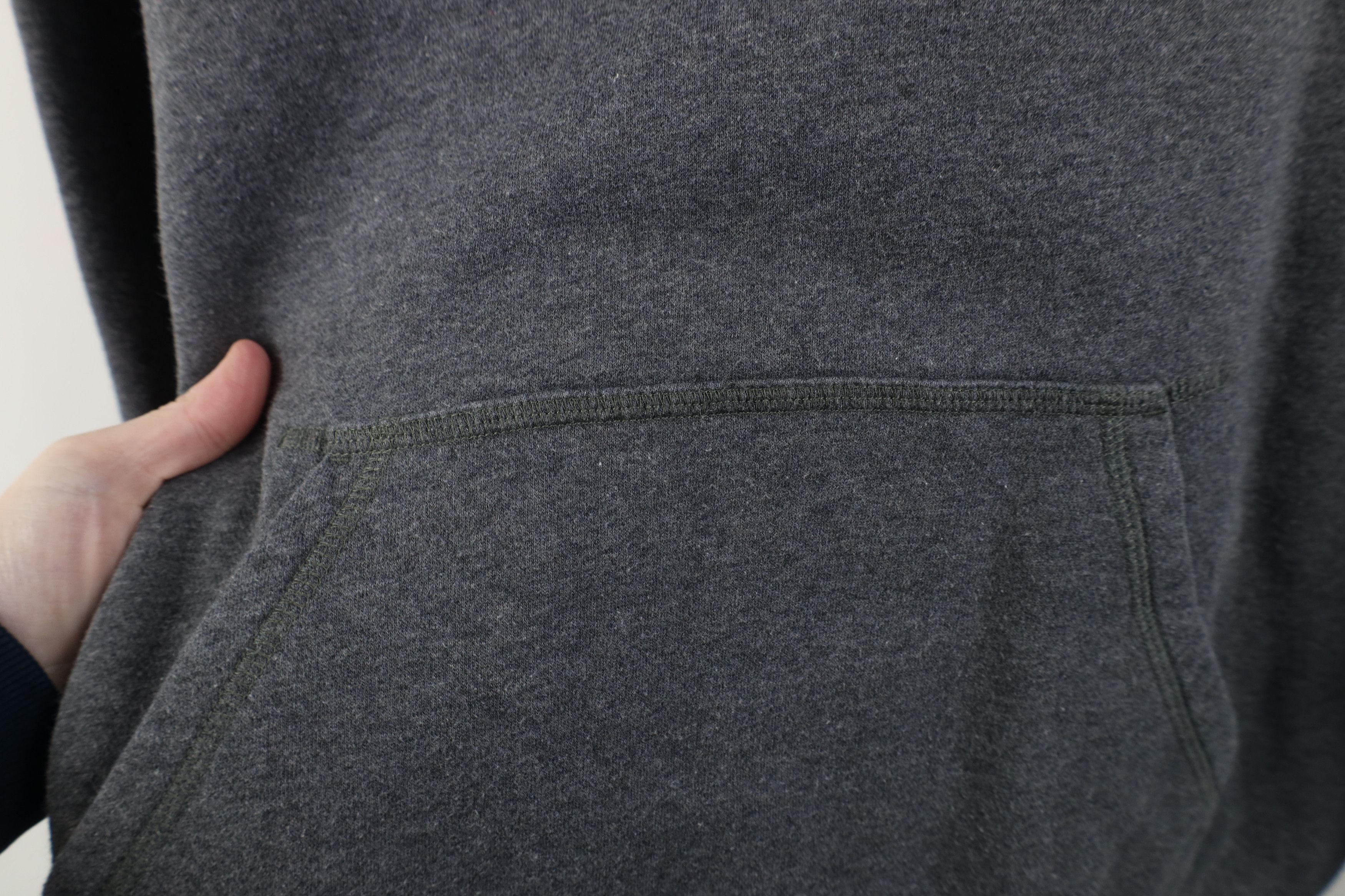 Nike Vintage Y2K Nike Scott Mini Swoosh Hoodie Heather Gray Size US L / EU 52-54 / 3 - 5 Thumbnail