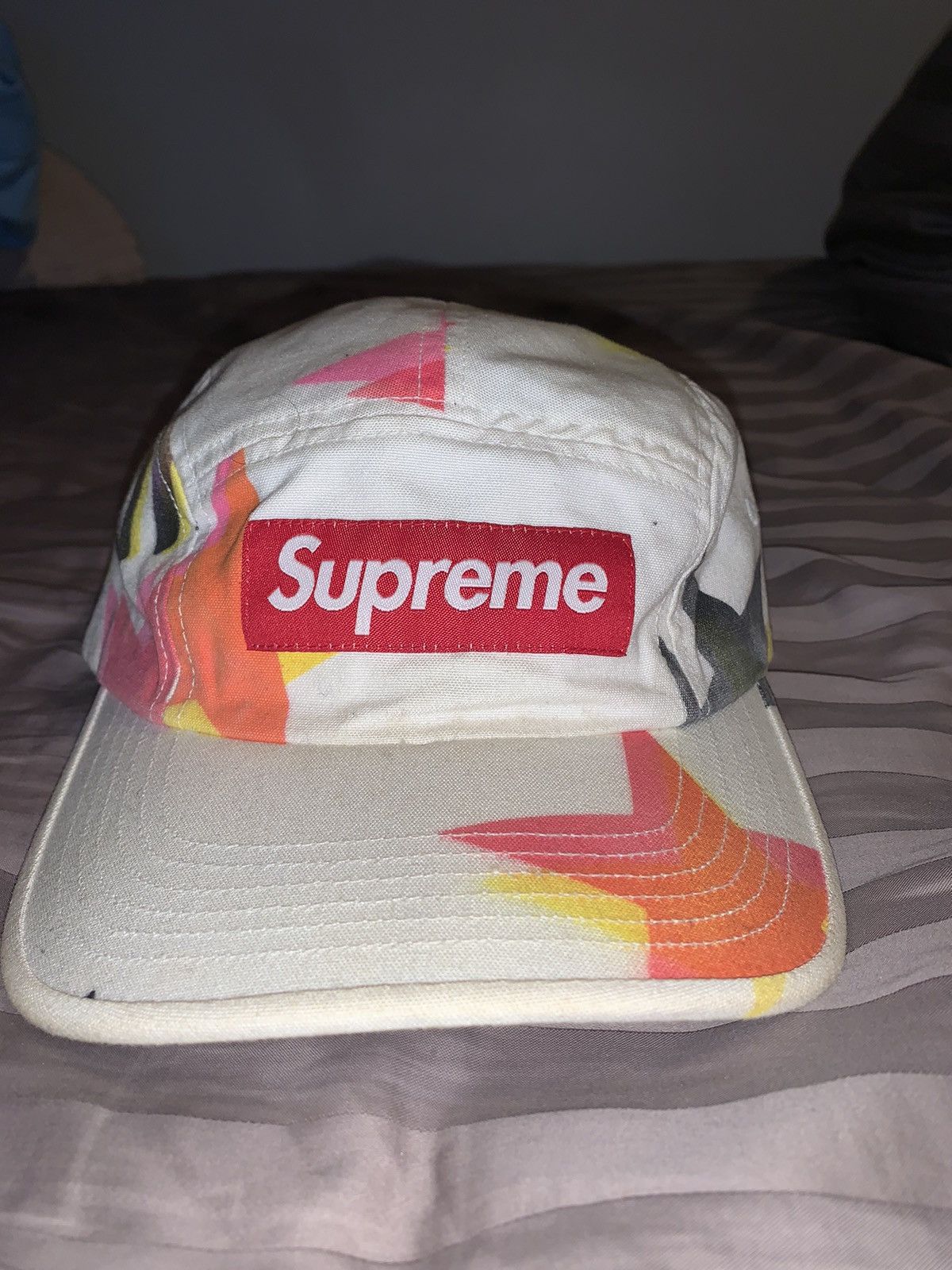 image of Supreme Gonz Stars Camp Cap (Ss21) in White, Men's