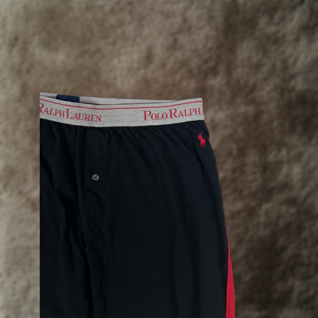 Polo Ralph Lauren Polo Ralph Lauren Mens Large Sleepwear Pants Black Red Logo Waistband Size US L / EU 52-54 / 3 - 1 Thumbnail