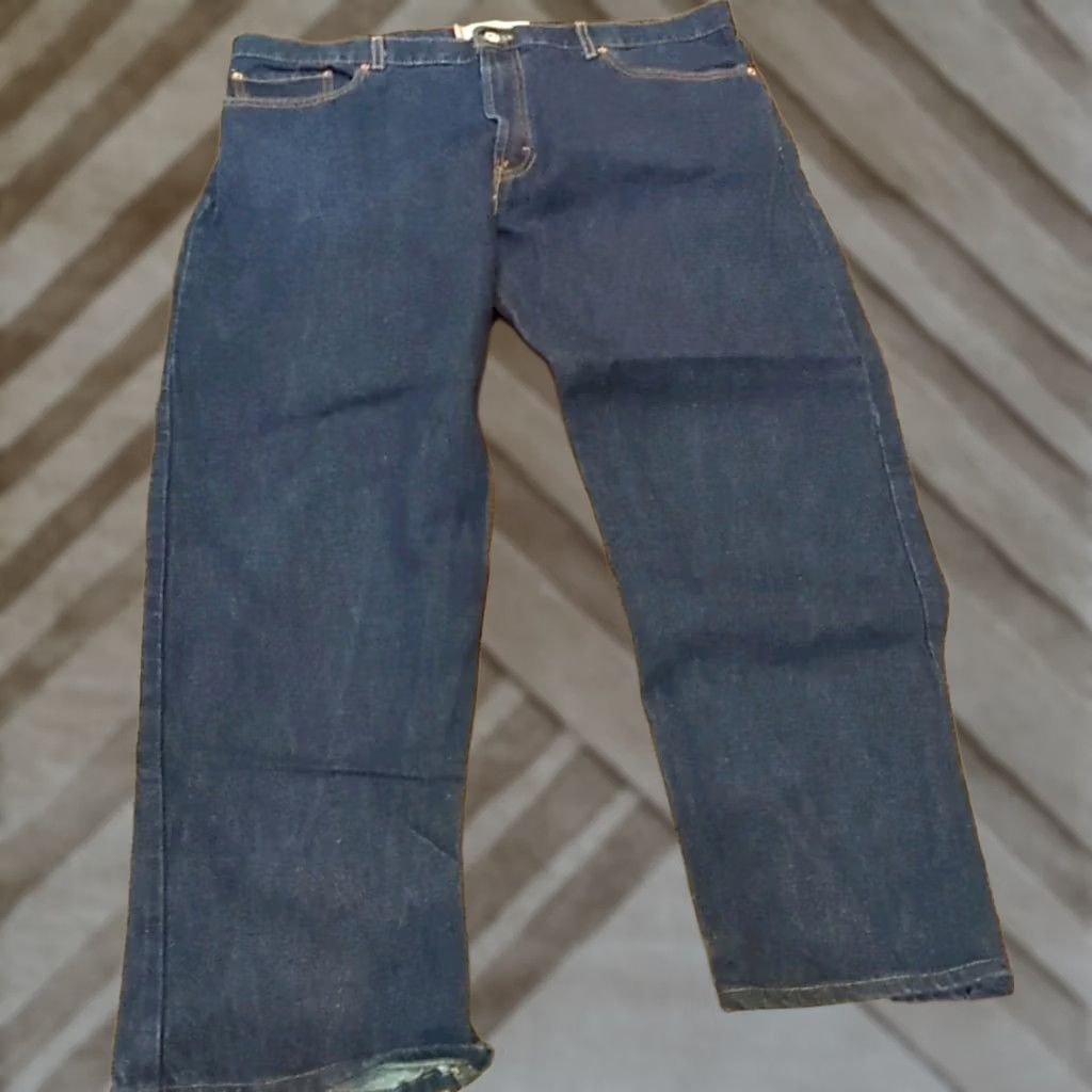 Levi's Levi's 505 Jeans Straight Regular Blue Denim 42x30 Men Regular Mid Rise Cotton USA 500 Series Navy Logo Pocket Size US 42 / EU 58 - 1 Thumbnail