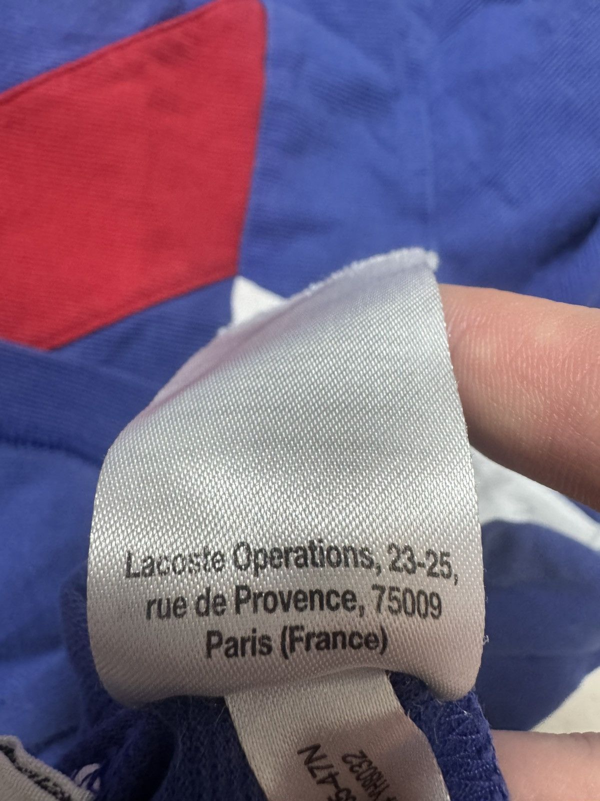 Lacoste Lacoste Sport Polo –Retro Color Block Chevron–Blue Red White Size US L / EU 52-54 / 3 - 8 Thumbnail