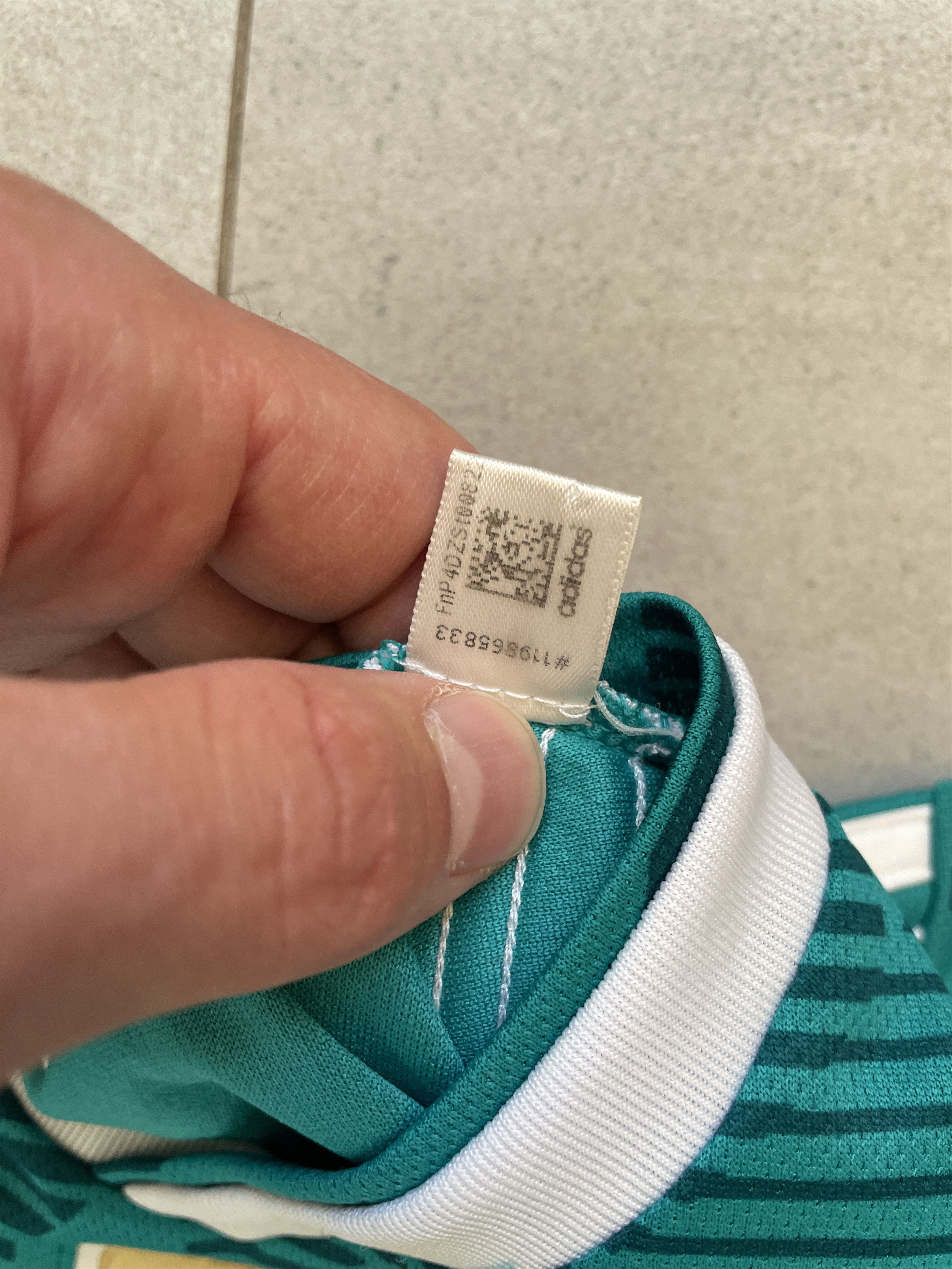 Adidas ADIDAS BLOKECORE GERMANY TEAL 2018 BLOKECORE JERSEY Size US S / EU 44-46 / 1 - 6 Thumbnail
