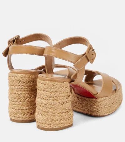 Christian Louboutin os11x0526 Calakala 70mm Espadrille Sandals in Beige Size US 9 / IT 39 - 6 Thumbnail