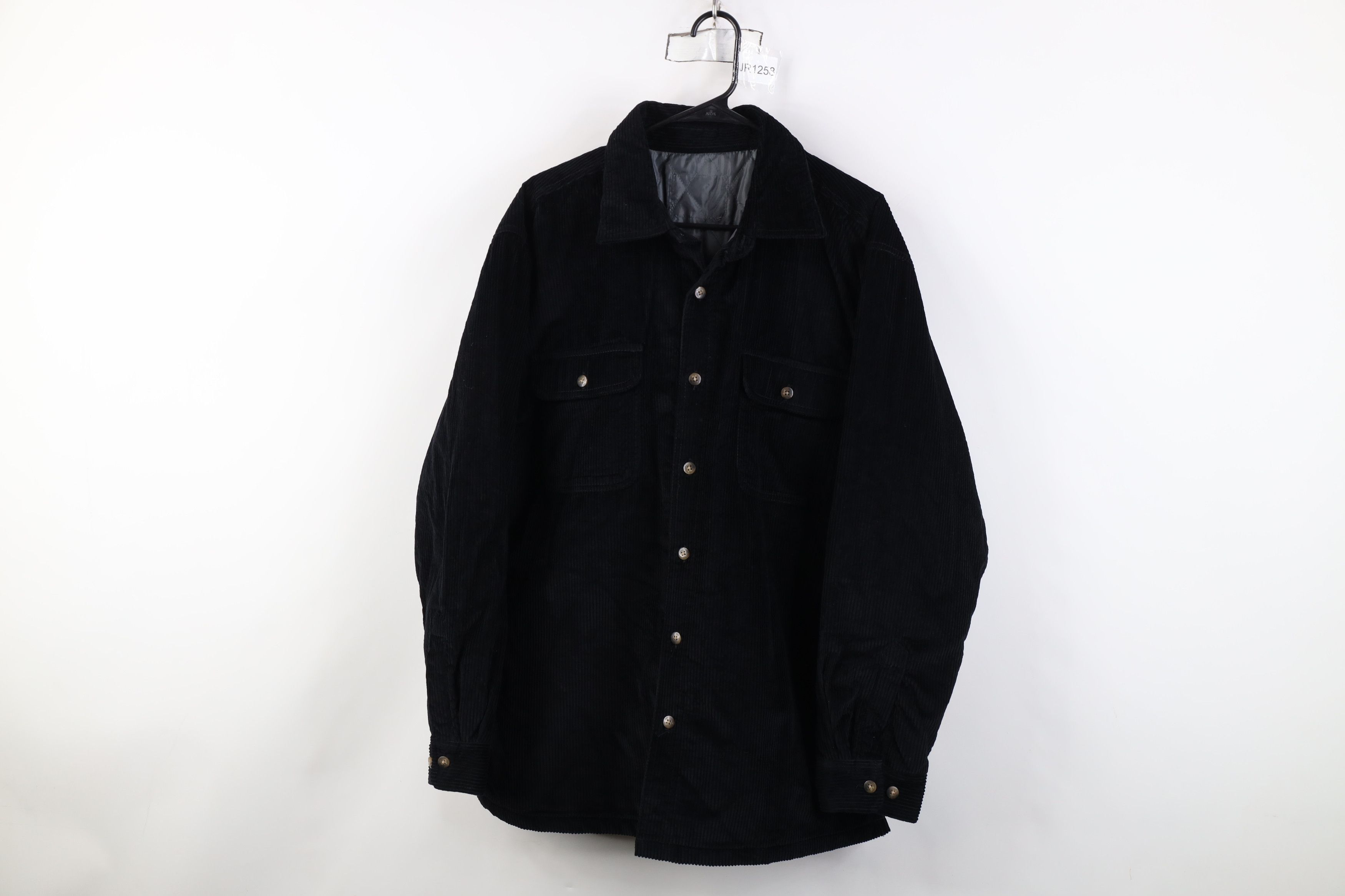 Vintage Vintage 90s Y2K Streetwear Button Shirt Jacket Black Size US L / EU 52-54 / 3 - 1 Thumbnail
