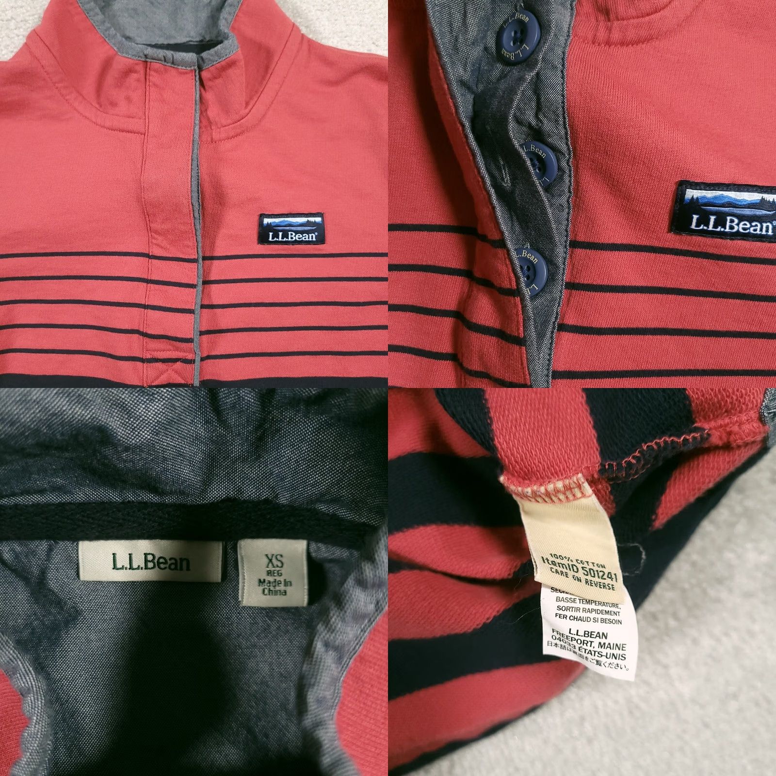 Vintage VINTAGE LL Bean Shirt Women's XS Pink Soft Cotton Rugby Henley Long Sleeve Size XS / US 0-2 / IT 36-38 - 8 Thumbnail