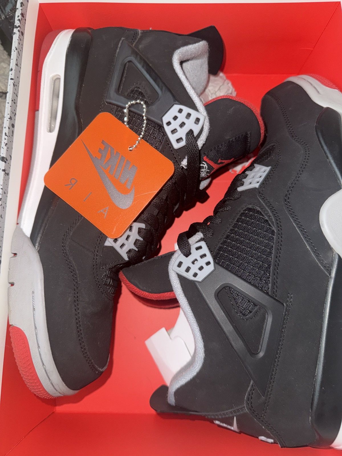 Nike 2019 Bred Jordan 4’s Barely worn Size US 11 / EU 44 - 6 Thumbnail