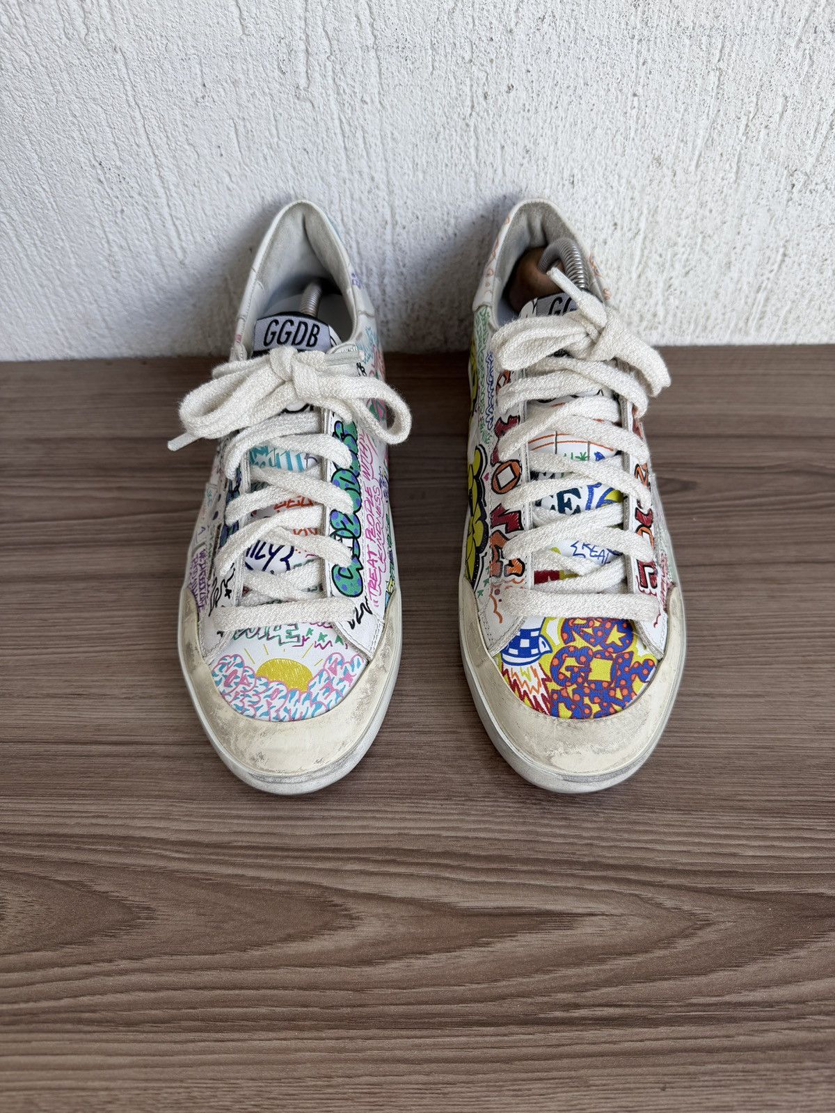 Golden Goose graffiti superstar Gats trainer Size US 8 / IT 38 - 6 Thumbnail