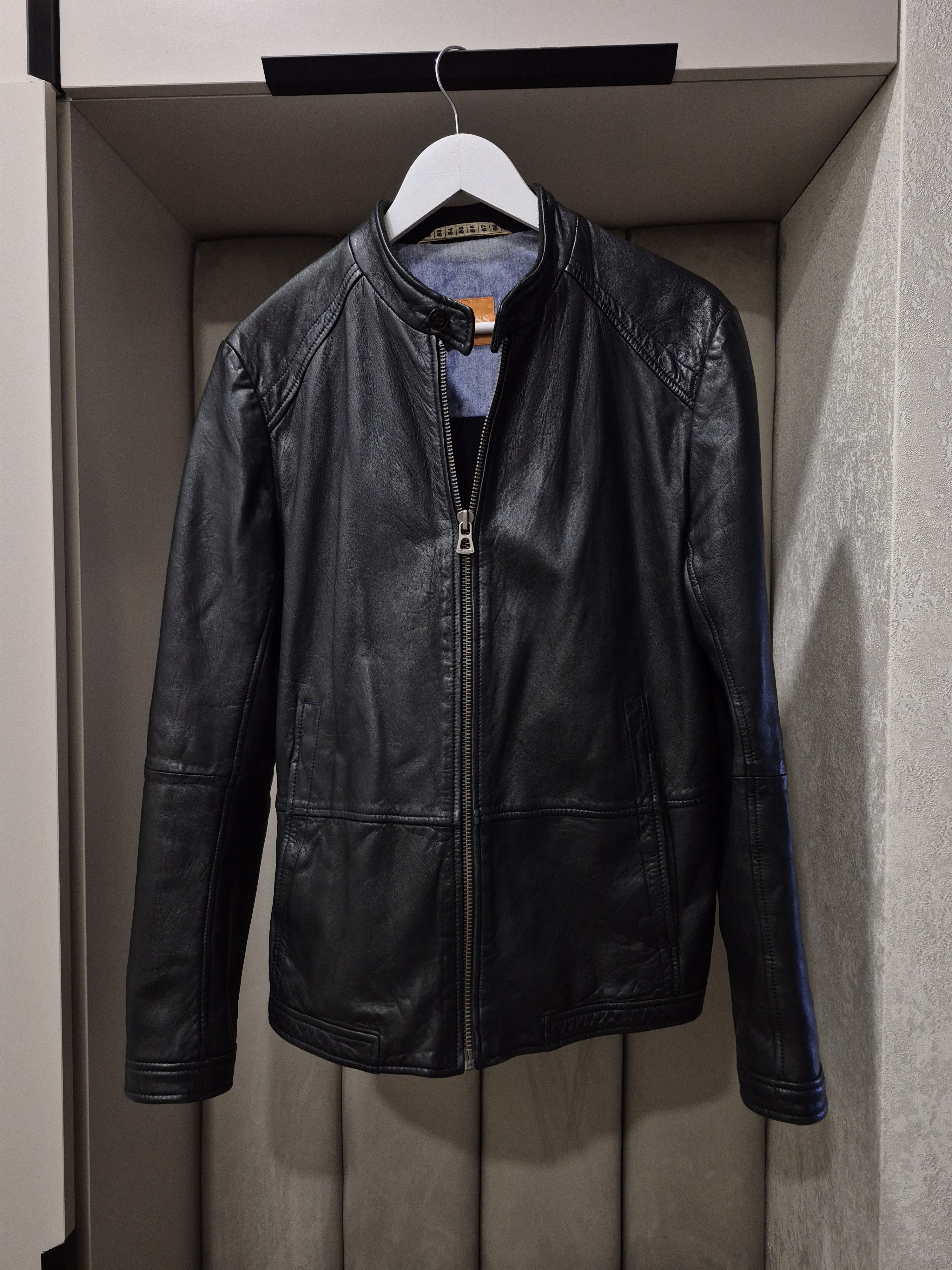 Hugo Boss Hugo boss orange leather jacket Size US M / EU 48-50 / 2 - 1 Thumbnail