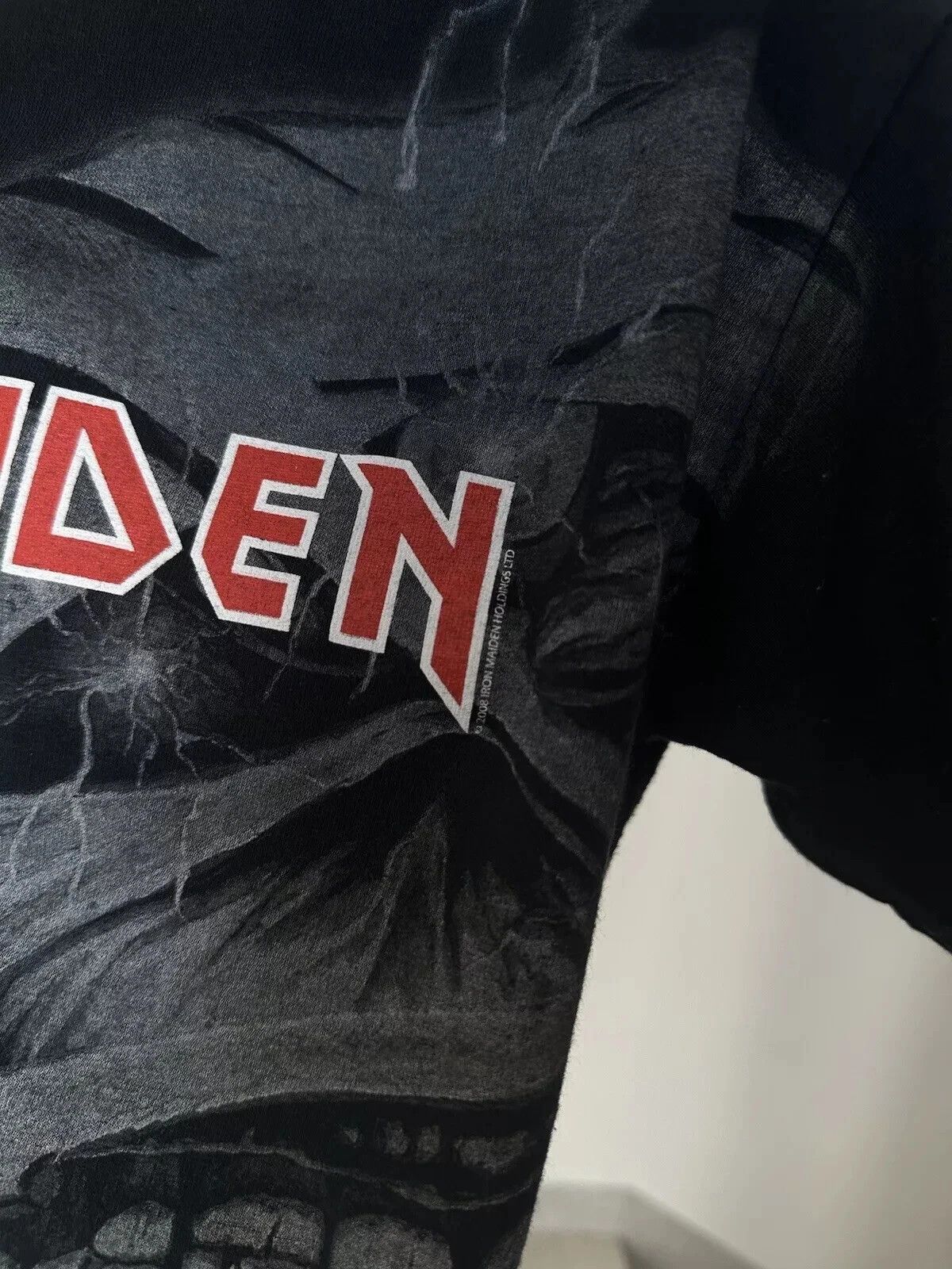 Fruit Of The Loom VINTAGE 2000s IRON MAIDEN 2008 T-SHIRT TEE PRINT OFFICIAL Size US M / EU 48-50 / 2 - 8 Thumbnail