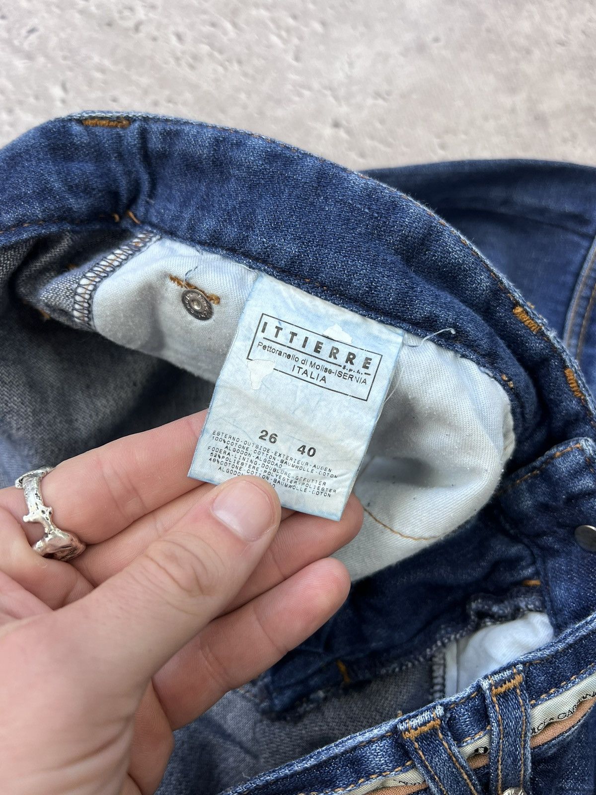 Dolce & Gabbana × Vintage Vintage Dolce & Gabanna Luxury Blue Women's Cool Jeans Size 27" / US 4 / IT 40 - 6 Thumbnail