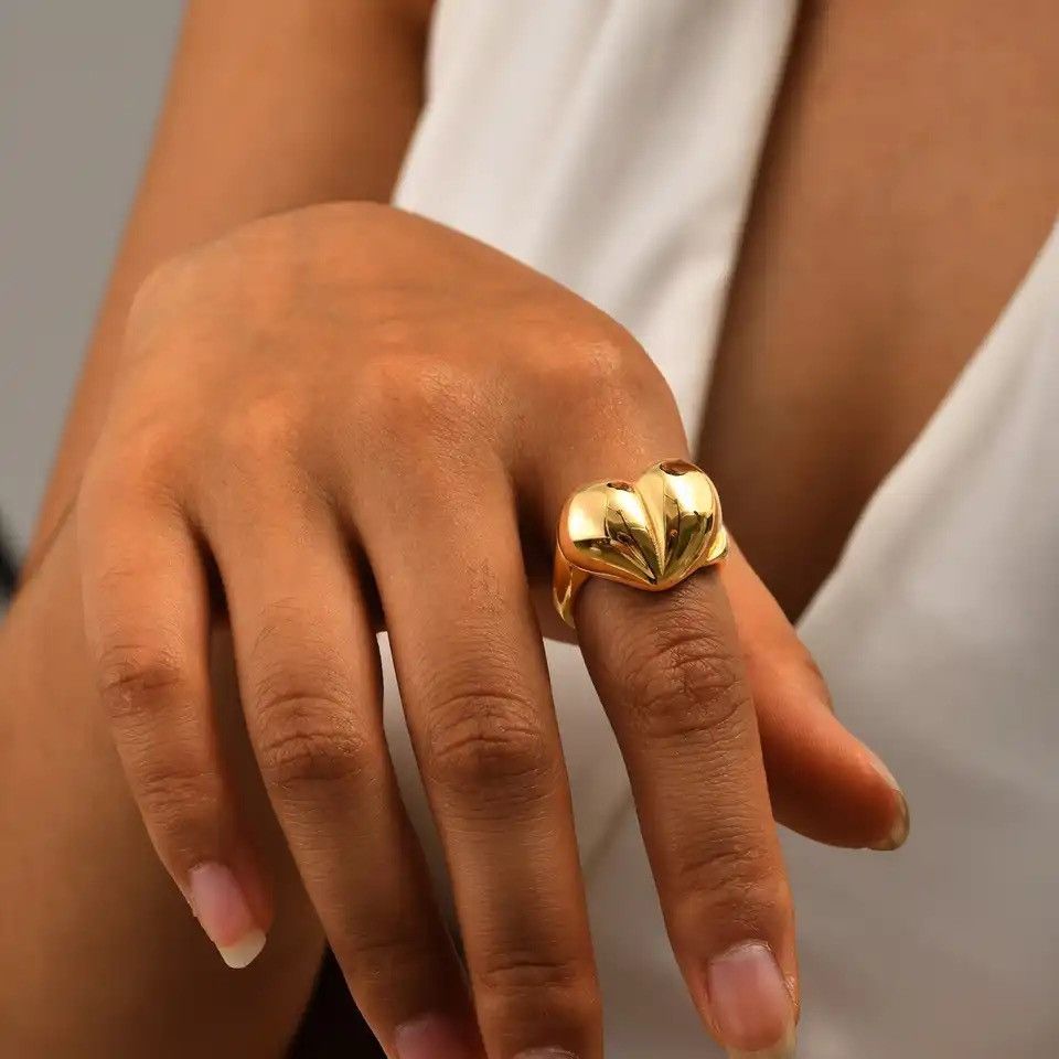 Other Big Love Heart Ring Size ONE SIZE - 3 Thumbnail