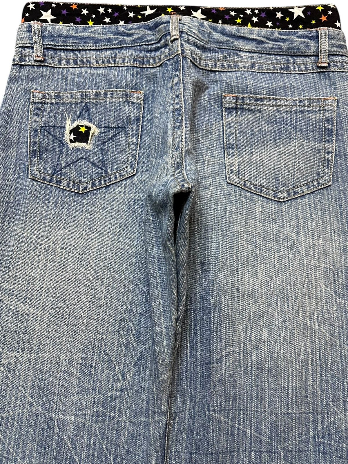 Japanese Brand Vintage Japanese Brand Double Waist Grunge Distressed Denim Size US 33 - 5 Thumbnail
