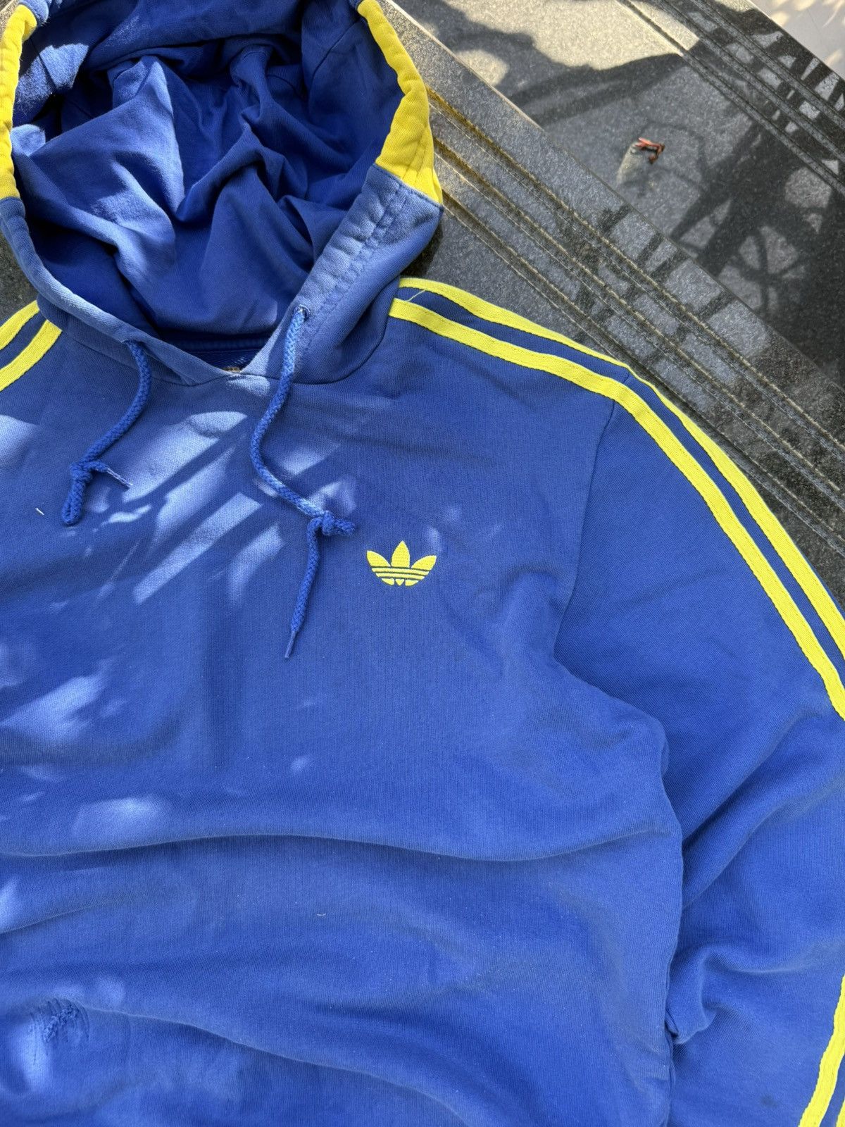 Other 90’s ADIDAS BRAZIL RARE MULTI BACK LOGO Y2K RETRO HOODIE Size US L / EU 52-54 / 3 - 6 Thumbnail