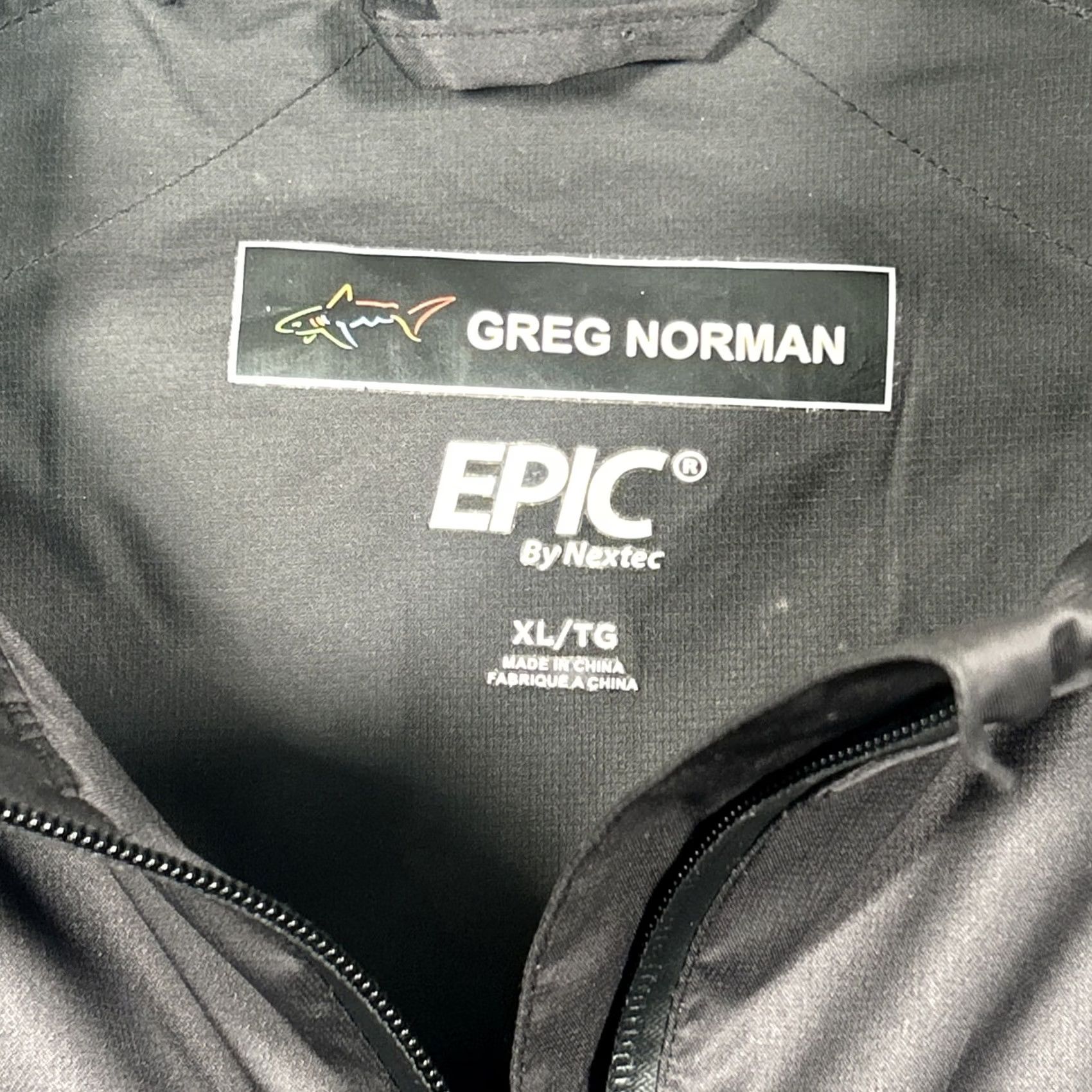 Vintage Greg Norman Golf Jacket Mens XL Black EPIC Nextec Windbreaker Full Zip Pockets Size US XL / EU 56 / 4 - 4 Thumbnail