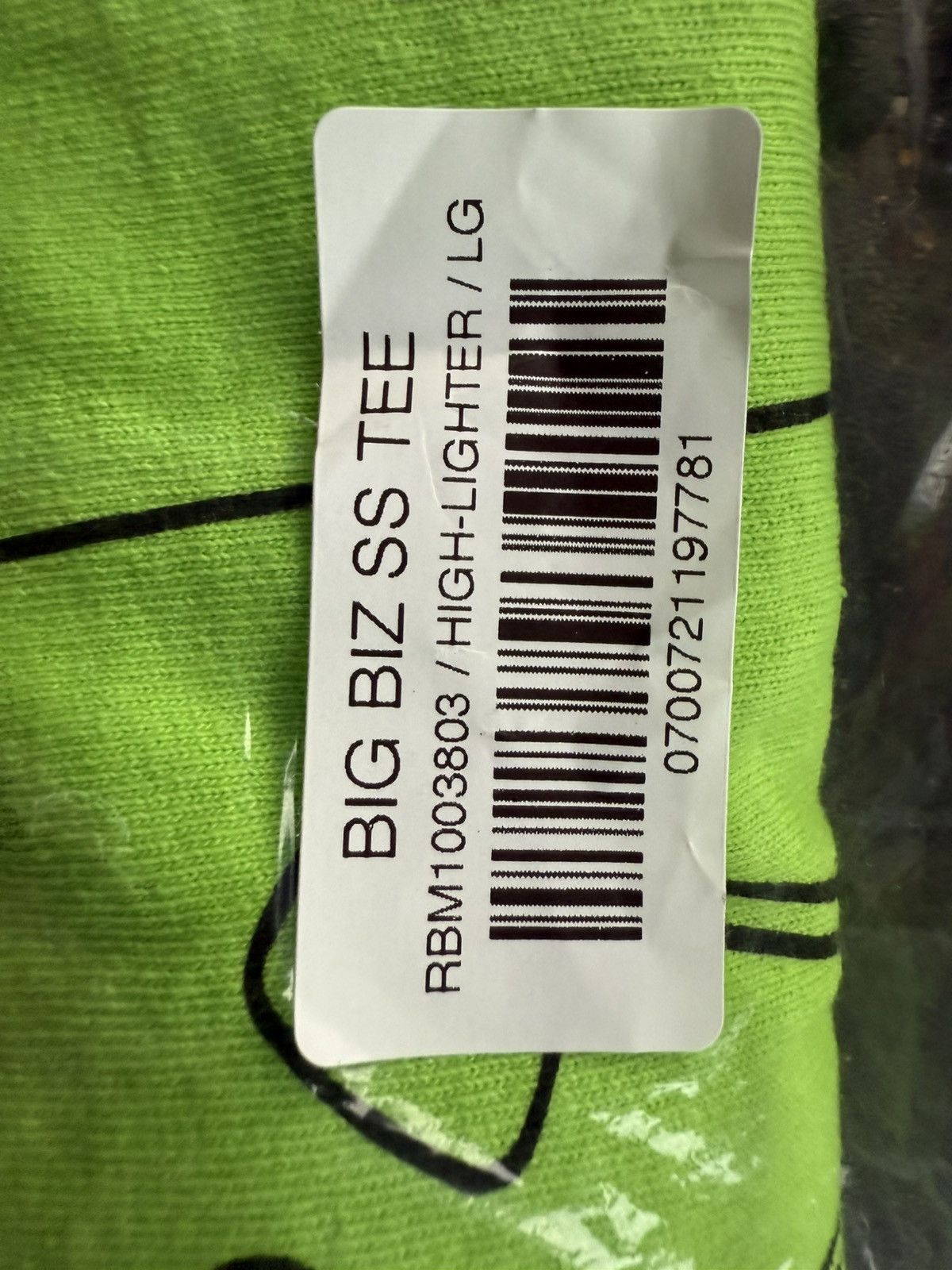 Real Bad Man Real Bad Man “Big Biz” s/s tee tshirt Large yellow/white NEW Size US L / EU 52-54 / 3 - 6 Thumbnail