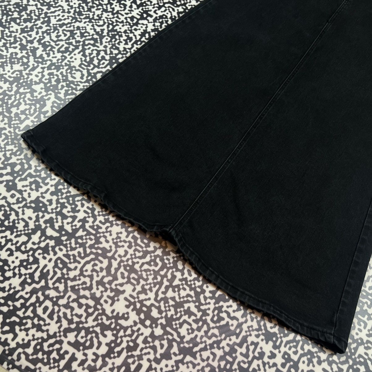 Japanese Brand Vintage Y2K Japanese Style Flared Sexy Denim Maxi Skirt Size 28" / US 6 / IT 42 - 11 Thumbnail