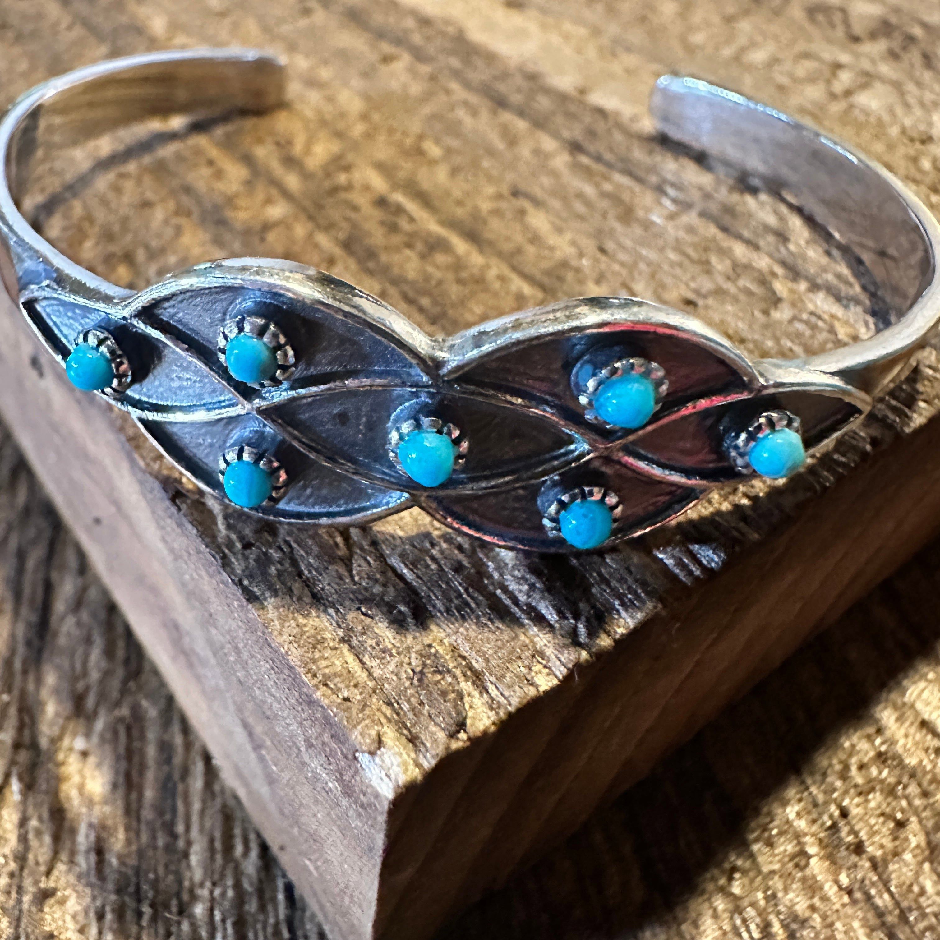 Other Native American Lucia Turquoise Adjustable Cuff Bracelet in Size ONE SIZE - 5 Thumbnail