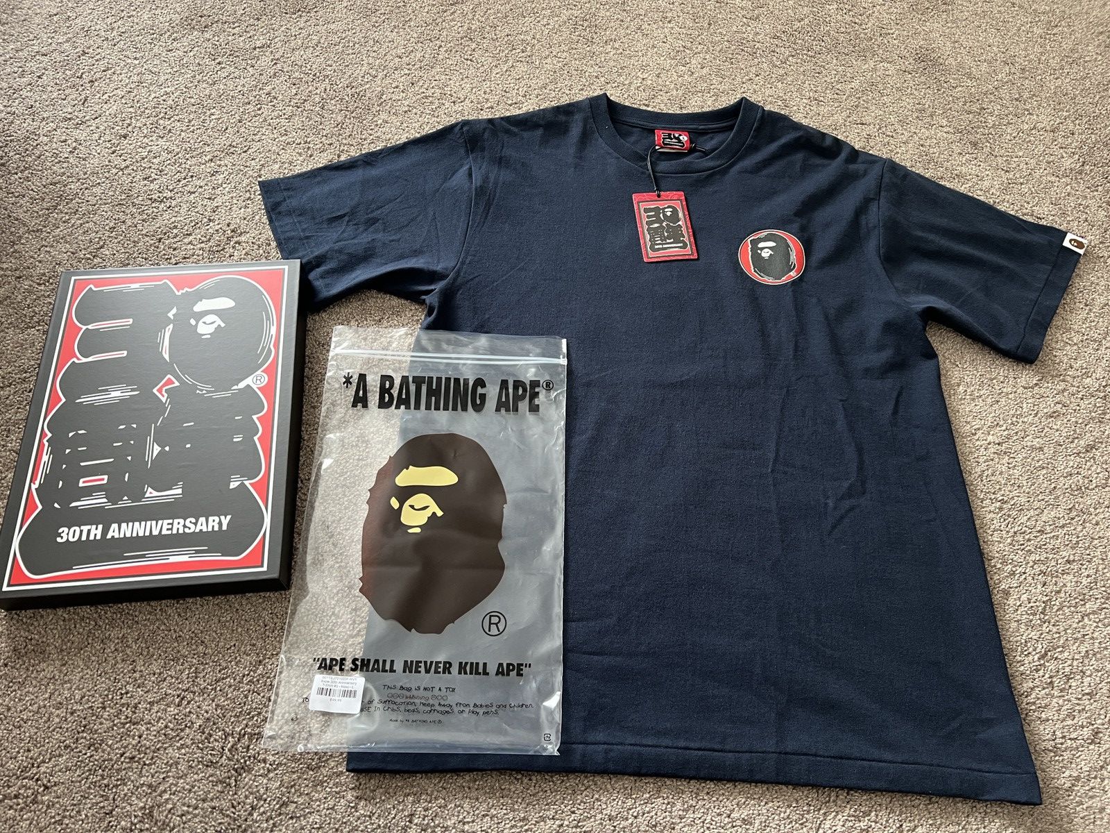 Bape Bape 30th Anniversary Tee Size US L / EU 52-54 / 3 - 1 Thumbnail
