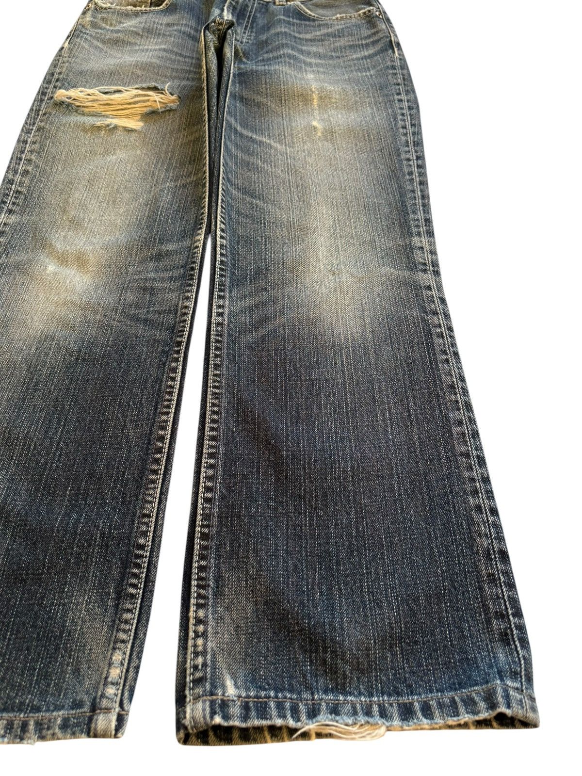 Levi's Vintage 90s Levis 507 Faded Wash Ripped Loose Baggy Jeans Size US 30 / EU 46 - 7 Thumbnail
