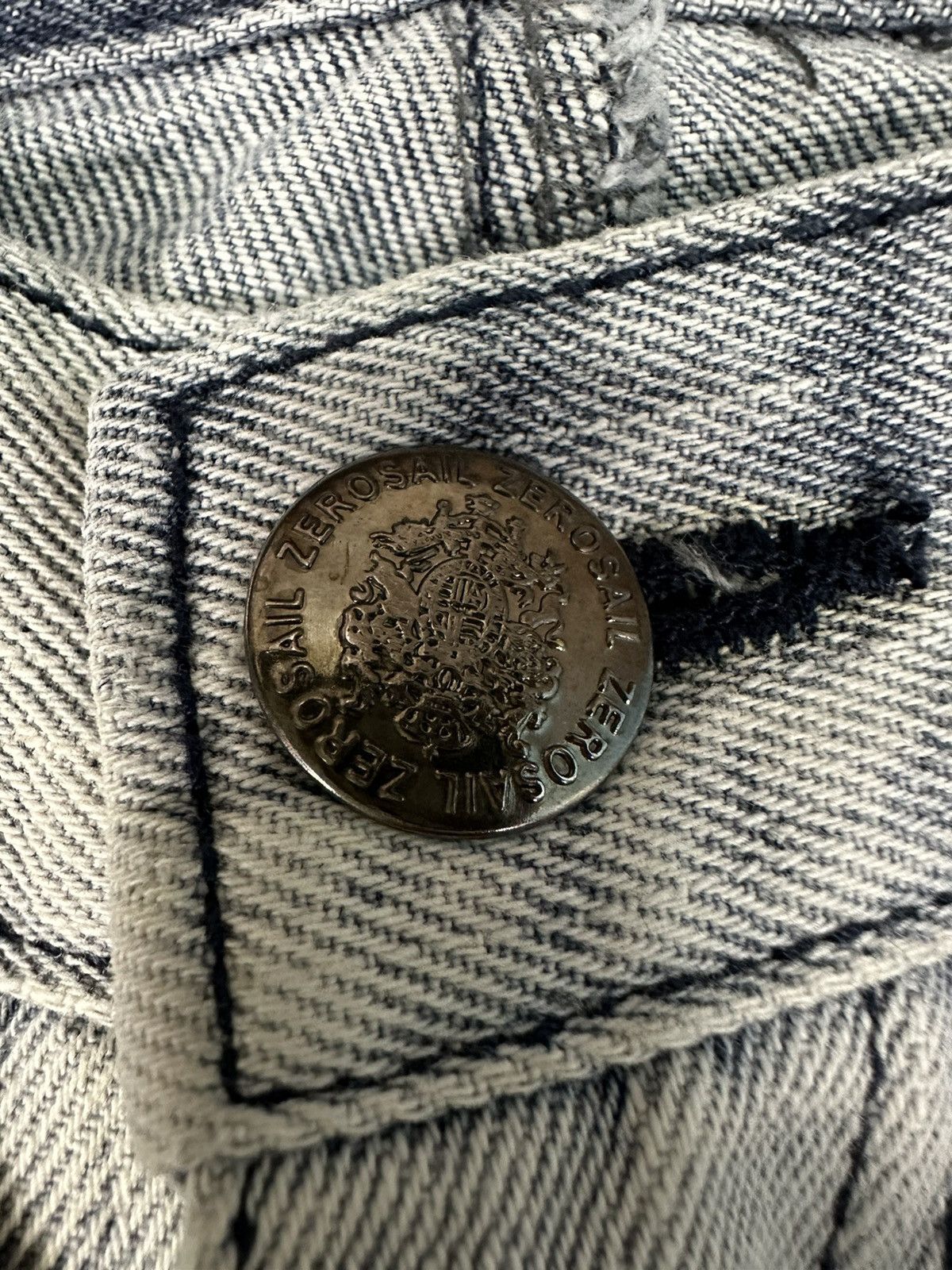 If Six Was Nine Vintage Zerosail Rock Punk Flare Denim D716 Size US 32 / EU 48 - 13 Thumbnail