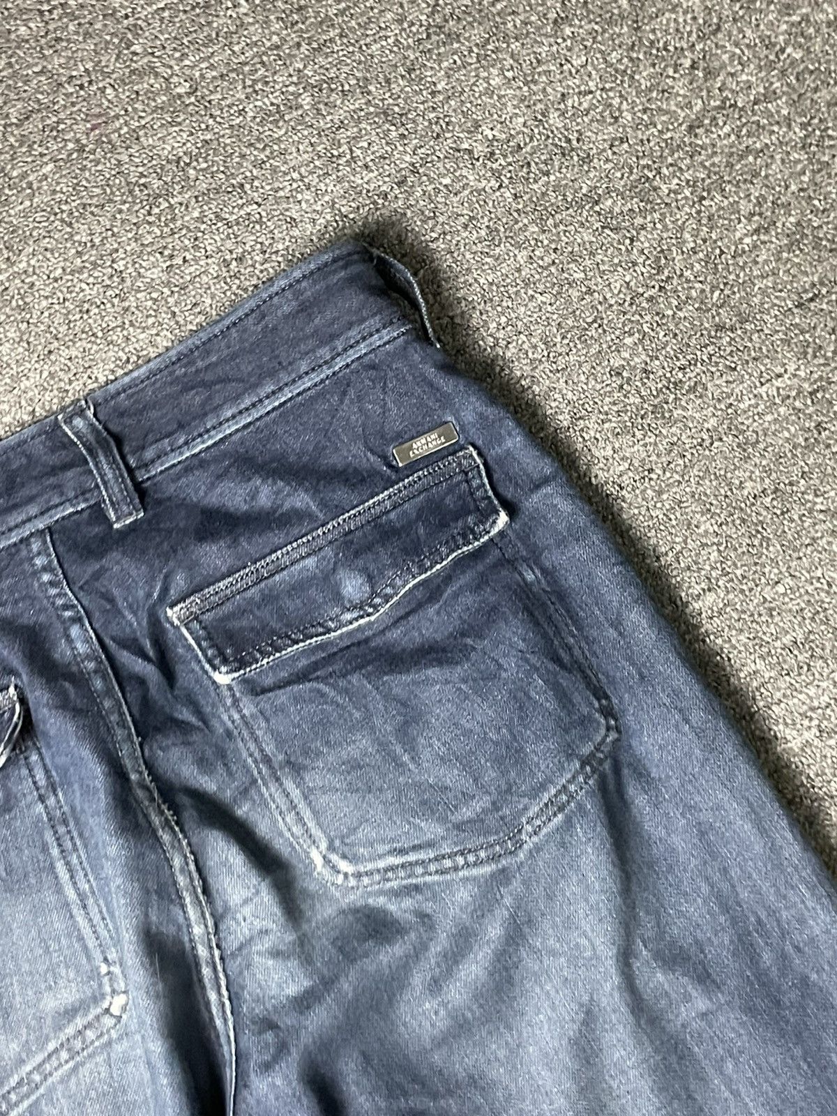 Armani Exchange × Vintage ARMANI EXCHANGE Distressed Ripped Jeans (91) Size US 33 - 16 Thumbnail