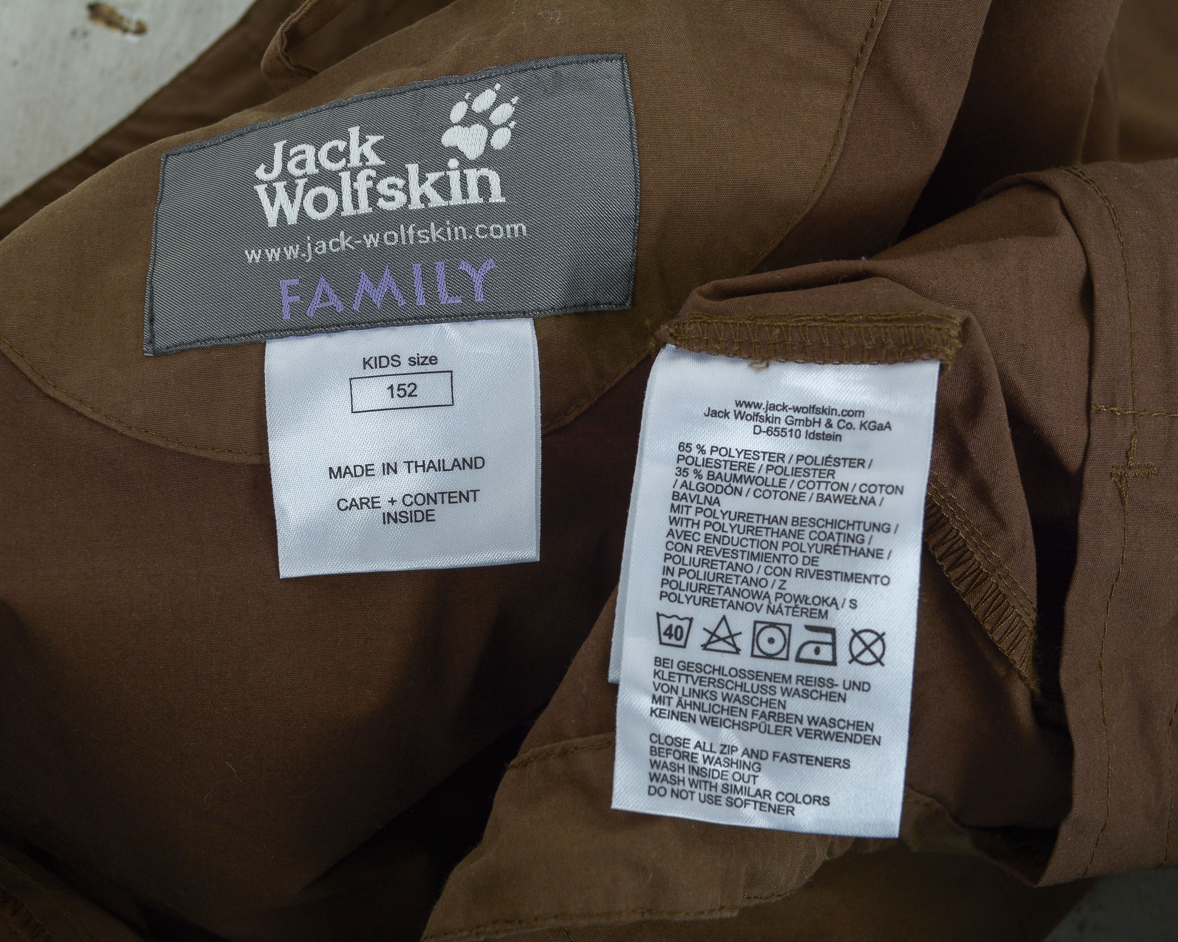 Jack Wolfskin Texapore Kids Rain Skii Jacket Hooded Coat Windbreaker Size XXS / US 00 / IT 34 - 8 Thumbnail