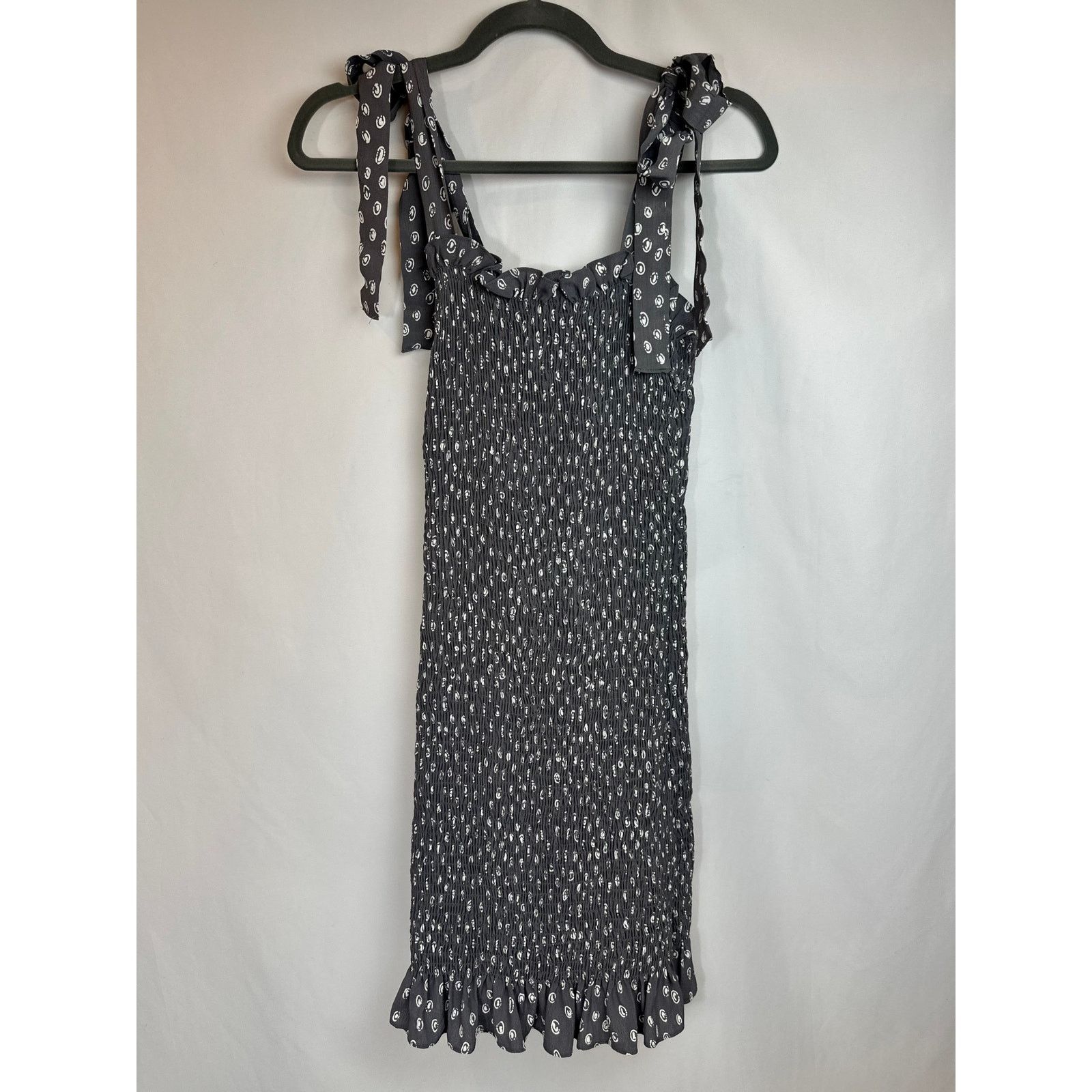 Free People Free People Bella Smocked Slip Dress Tie Straps Gray S Size S / US 4 / IT 40 - 13 Thumbnail