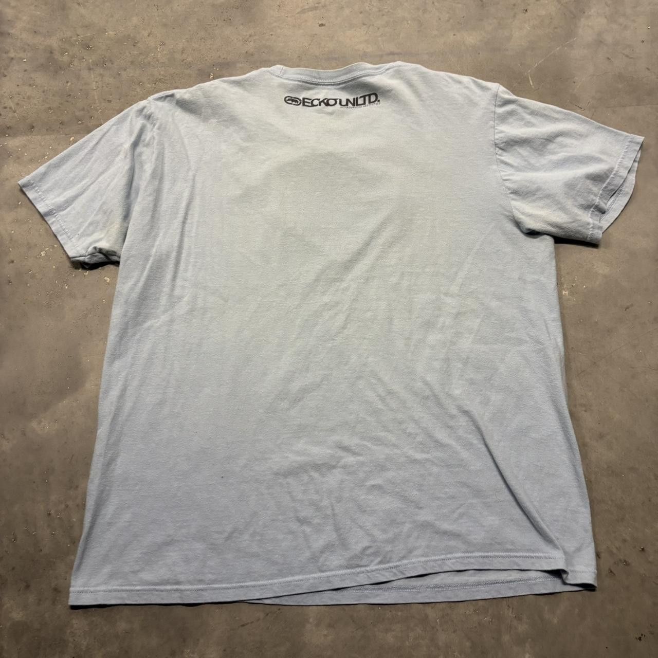 Ecko Unltd. × Vintage Crazy Vintage Y2K/2000s Light Blue Ecko Streetwear Graphic Tee! Size US L / EU 52-54 / 3 - 5 Thumbnail