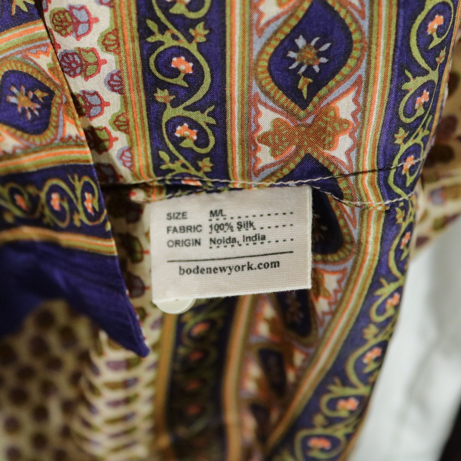 Bode Bode New York Micro Fleur Silk Shirt M/L New Size US M / EU 48-50 / 2 - 6 Thumbnail
