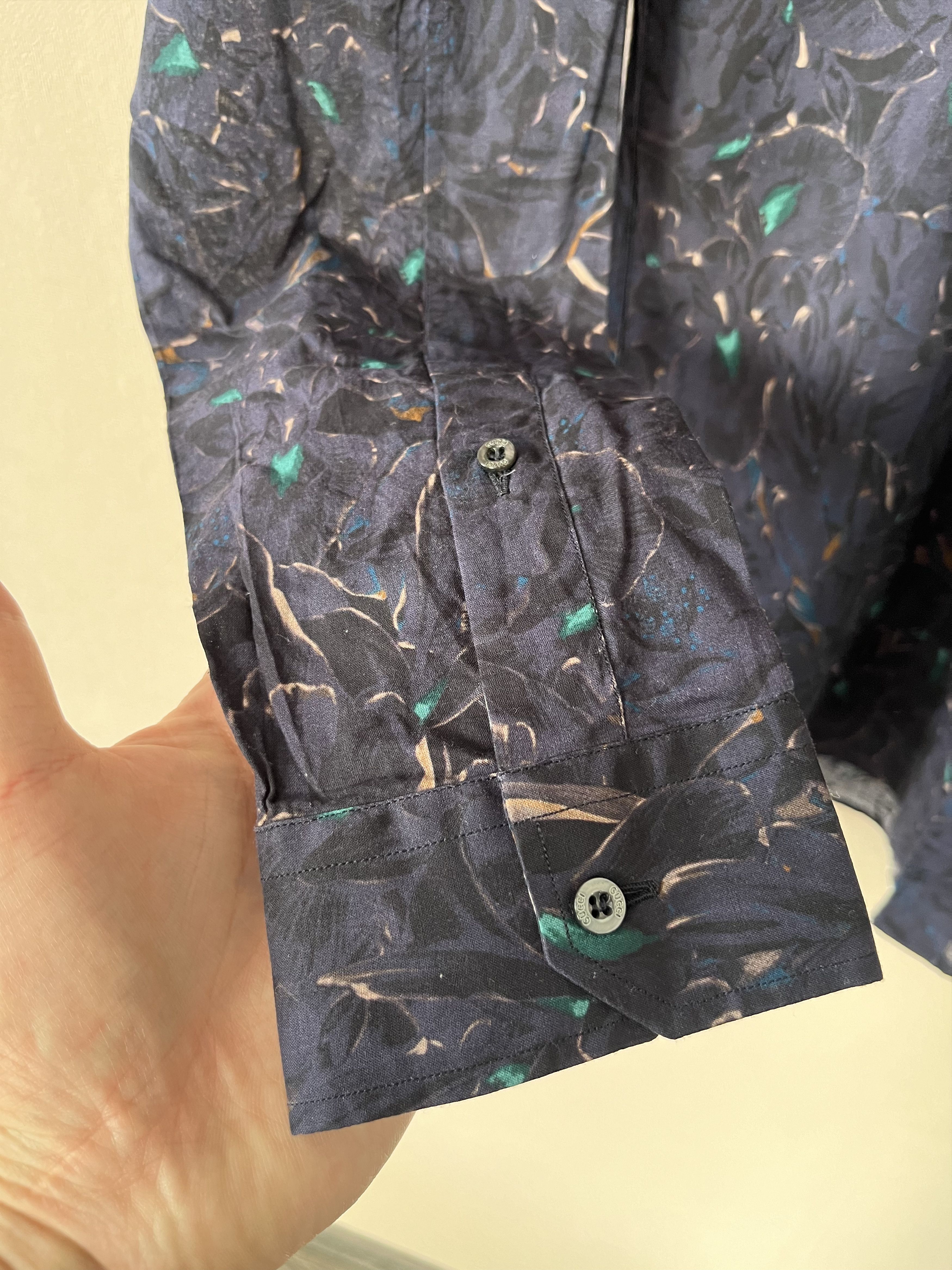 Gucci Gucci Slim Floral Flower Button Up Long Sleeve Shirt 40 Size US M / EU 48-50 / 2 - 3 Thumbnail