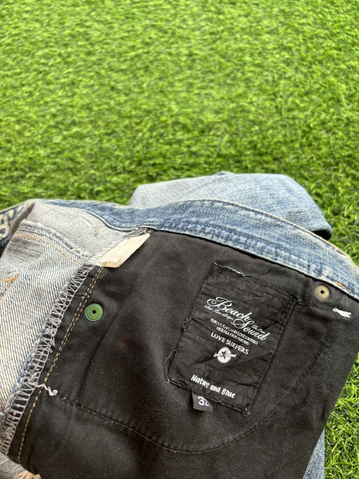 Hysteric Glamour Distressed Denim Beach Sound Jeans Size US 33 - 11 Thumbnail
