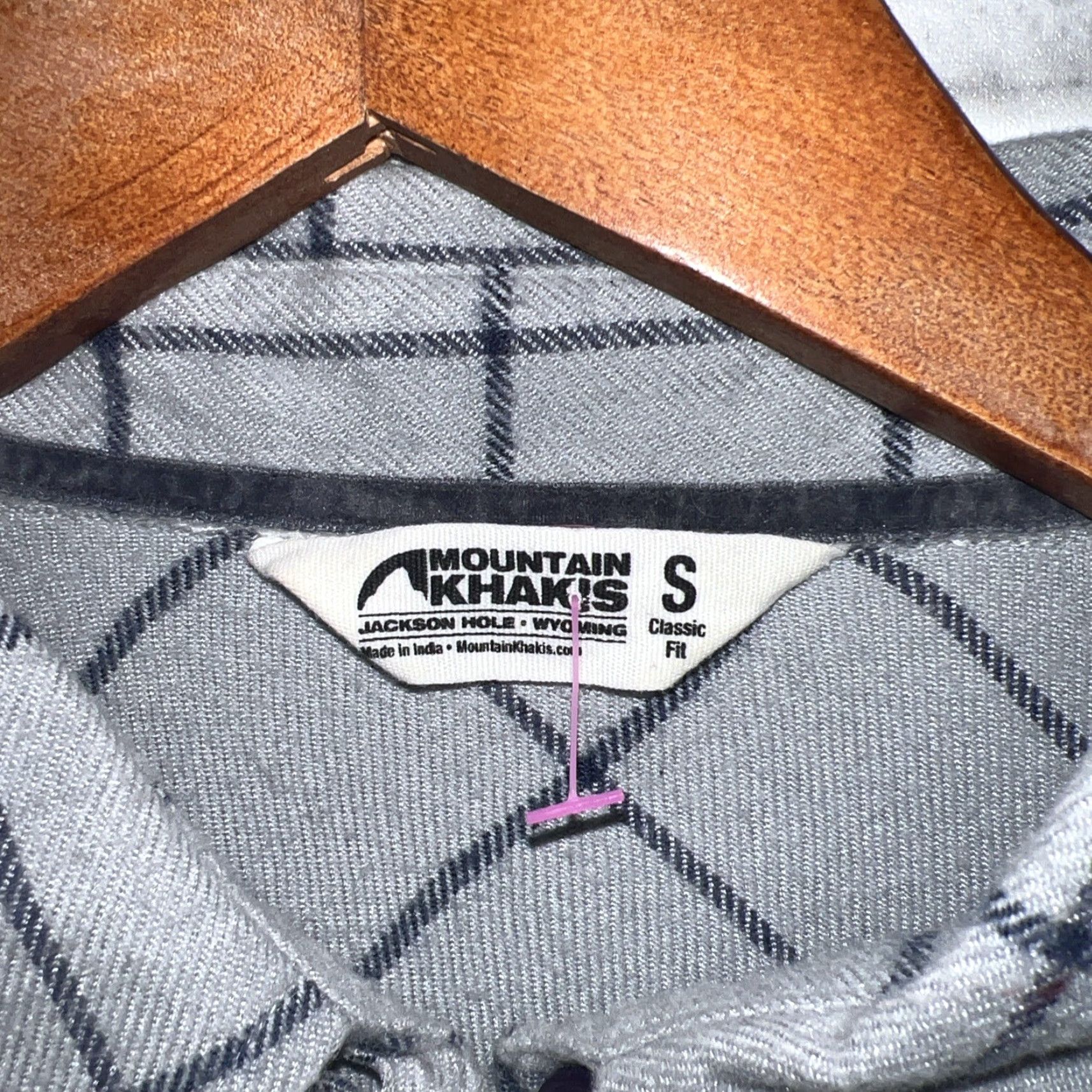 Mountain Khakis VINTAGE Mountain Khakis Gray Plaid Flannel Button-Up Shirt Womens Size S Size S / US 4 / IT 40 - 3 Thumbnail