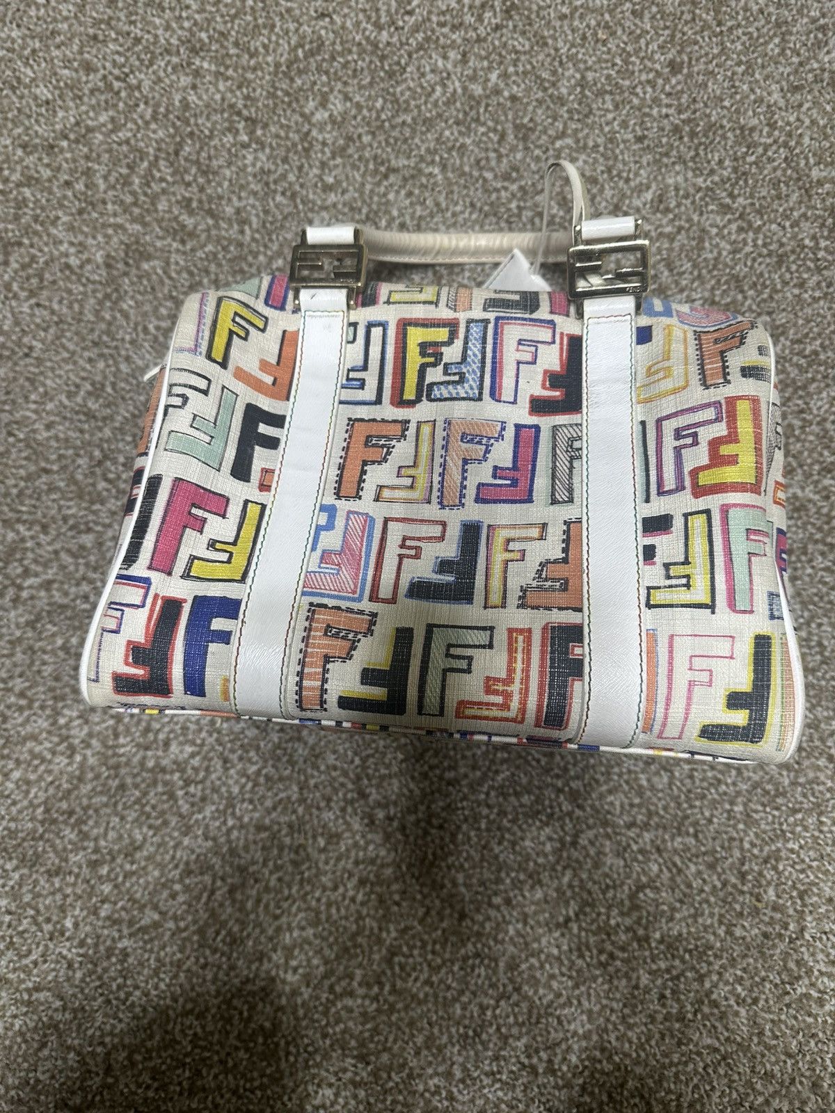 Fendi Zucca Coated Canvas And Leather Spalmati Forever Boston Bag Size ONE SIZE - 6 Thumbnail