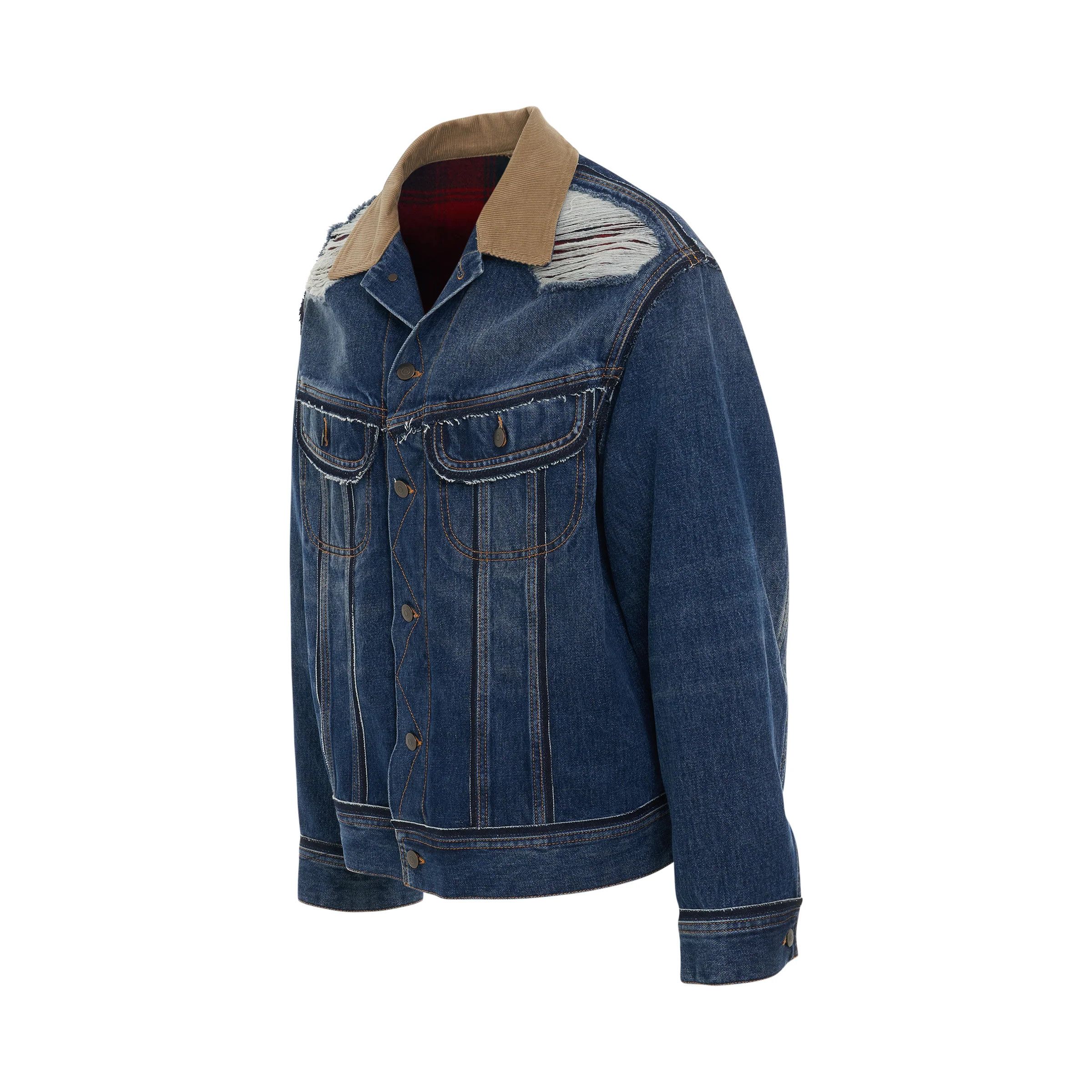 Maison Margiela o1mris0824 Denim Jacket in Indigo Size US L / EU 52-54 / 3 - 3 Thumbnail