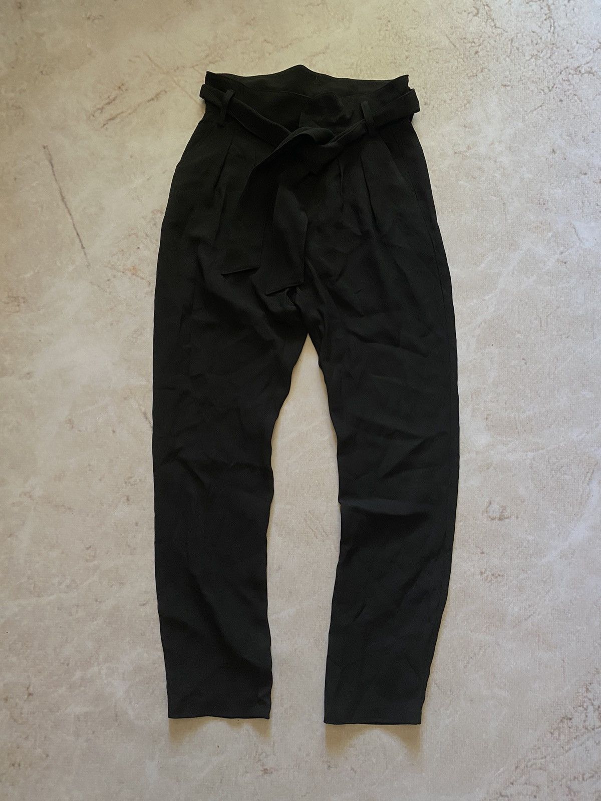 Sezane × Vintage Sezane Womens Black Pants Japanese style Y2k Hype Rare Size 36" / US 14 / IT 50 - 2 Thumbnail