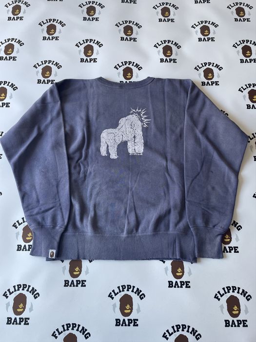 Bape BAPE X SAINT MXXXXXX GORILLA CREWNECK | Grailed