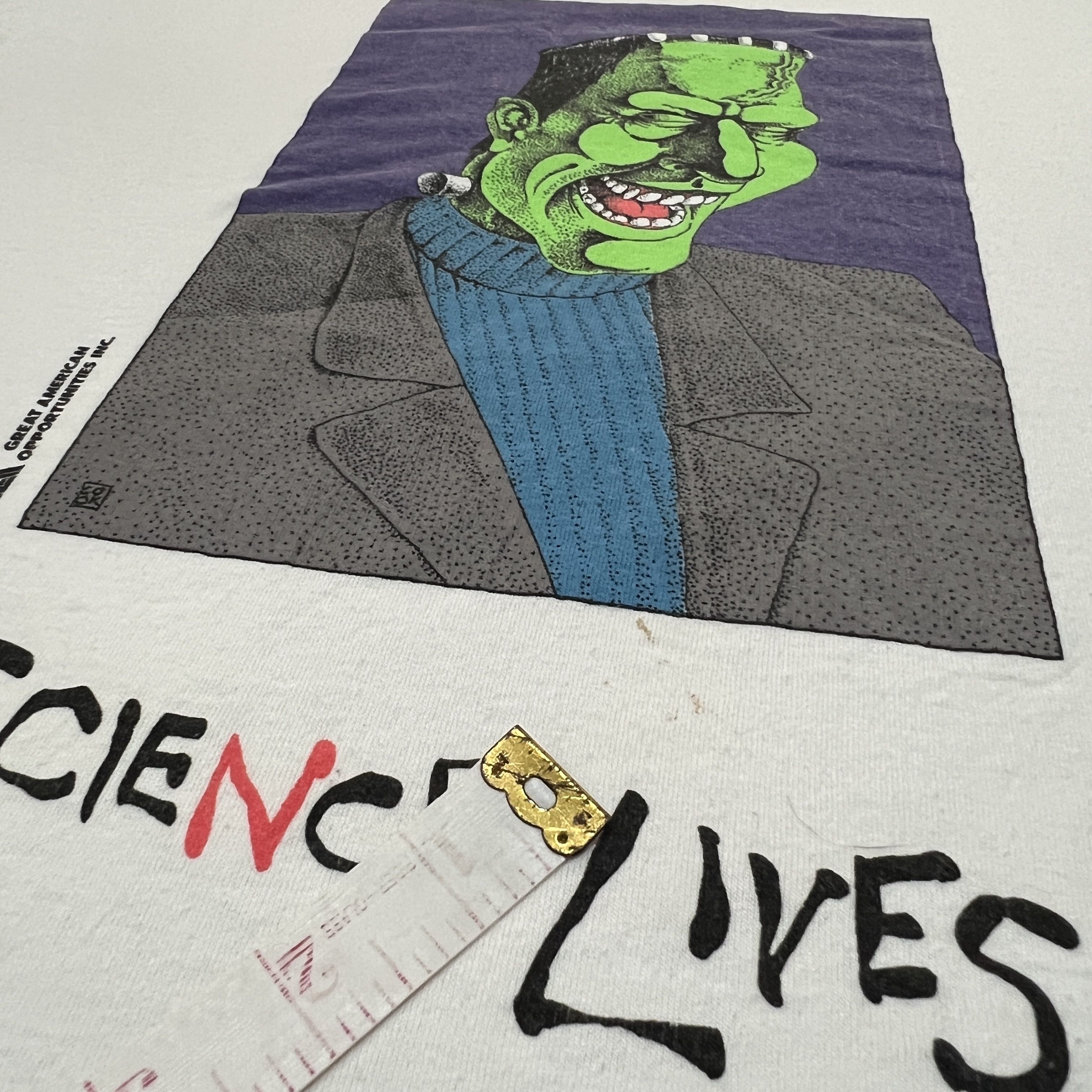 Expert Horror Very Rare Vintage 90s Frankenstein comic Promo Tee XL Size US XL / EU 56 / 4 - 8 Thumbnail
